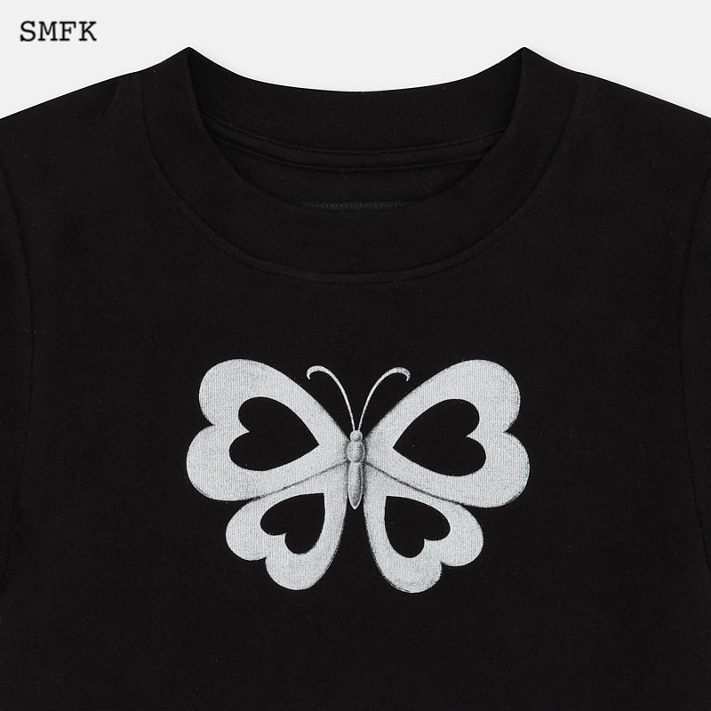 SMFK Compass Love Butterfly Short Body Tee | MADA IN CHINA