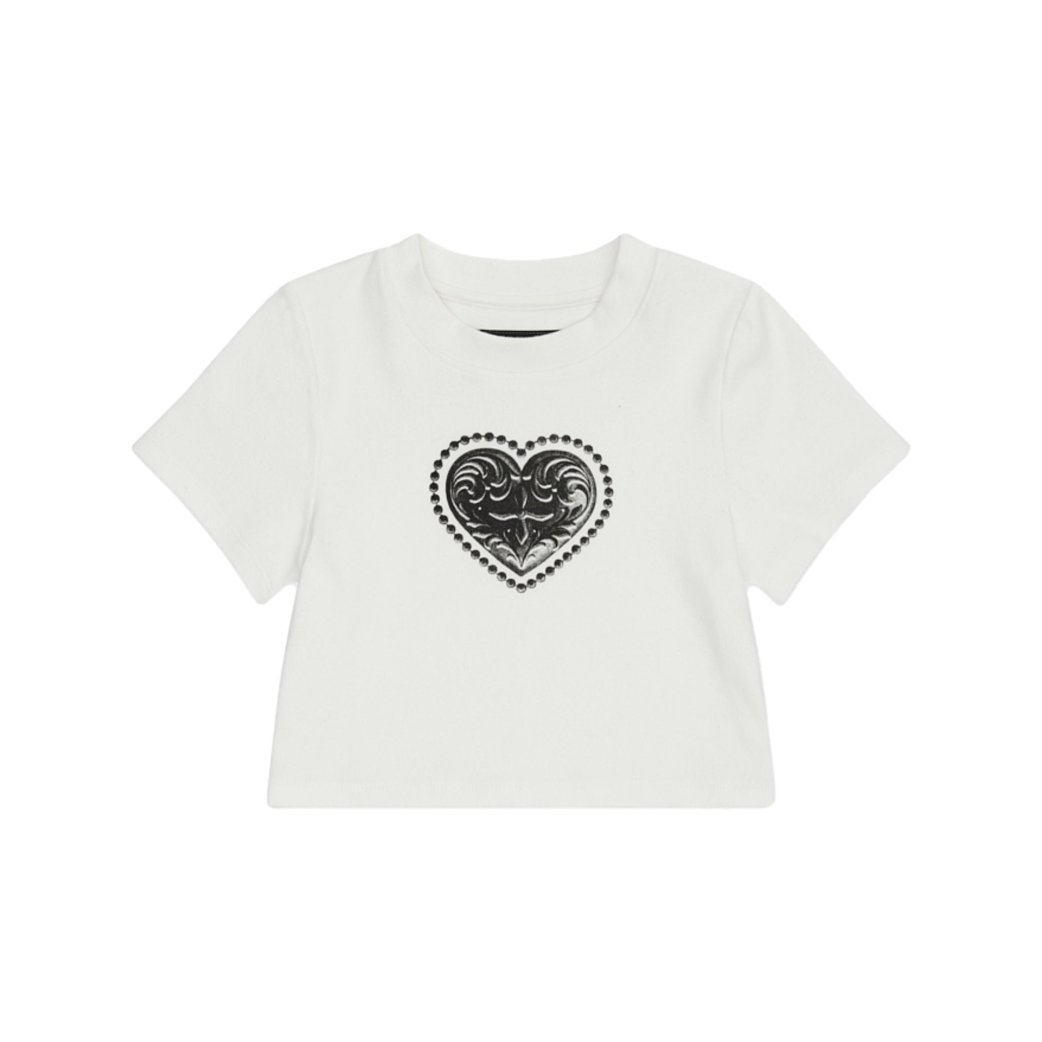 SMFK Compass Love Sculpture Short Body Tee White | MADA IN CHINA