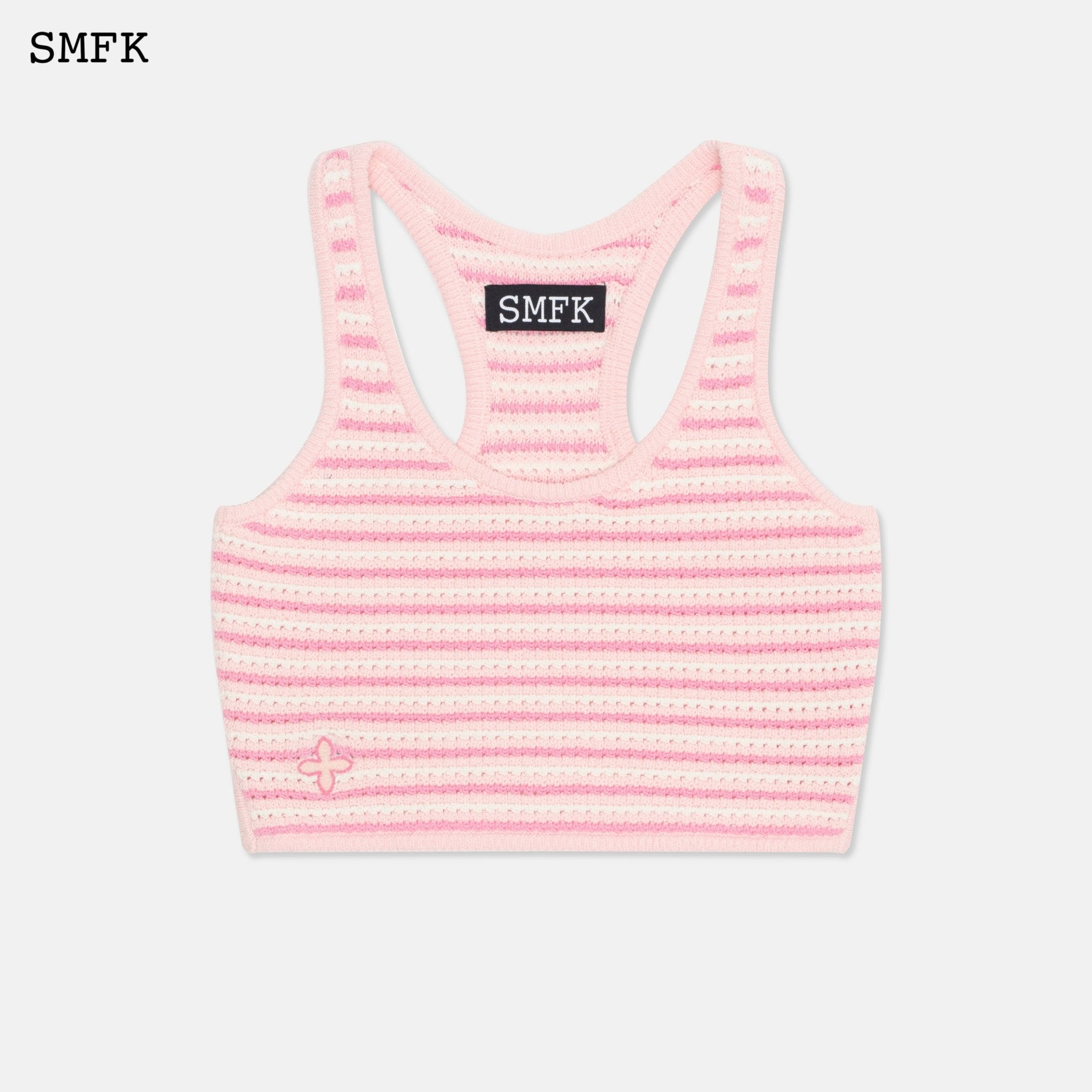 SMFK Compass Pink Stripe Vest | MADA IN CHINA