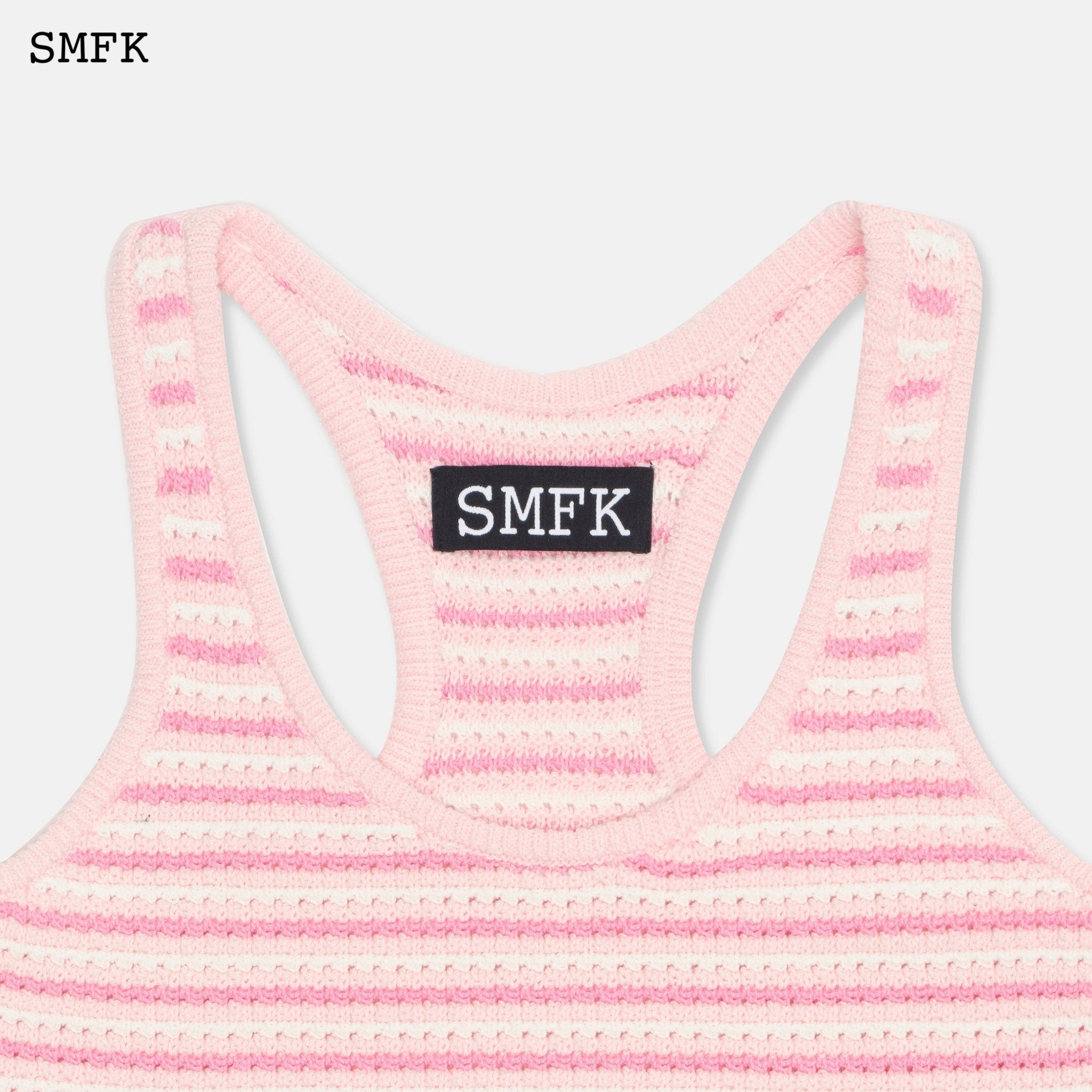 SMFK Compass Pink Stripe Vest | MADA IN CHINA