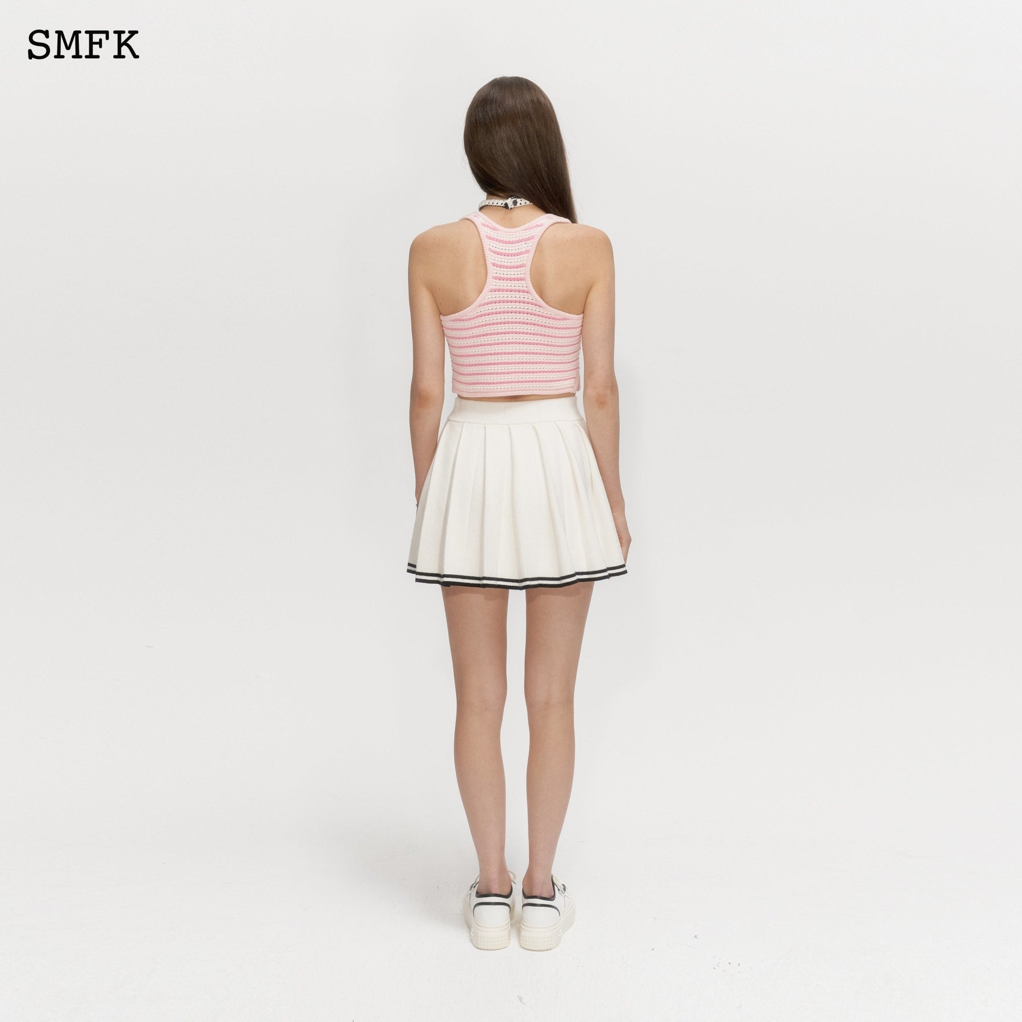 SMFK Compass Pink Stripe Vest | MADA IN CHINA