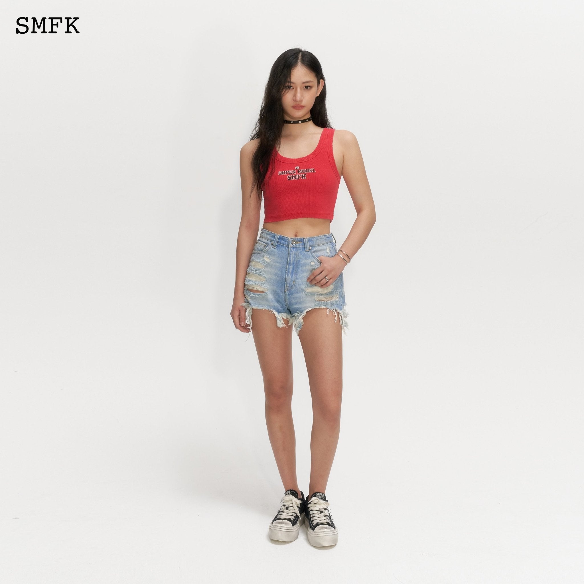 SMFK Compass Red Sport Vest | MADA IN CHINA