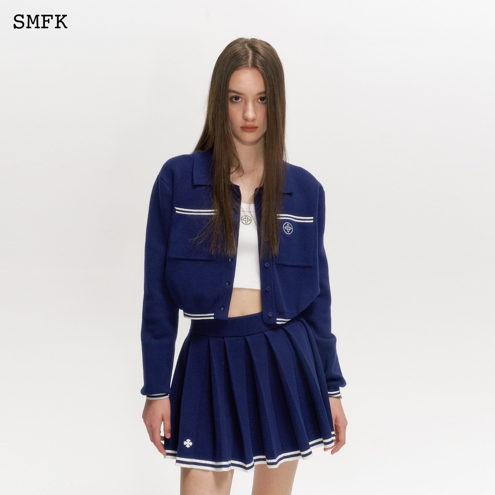 SMFK Compass Retro Academy Navy Jacket | MADA IN CHINA