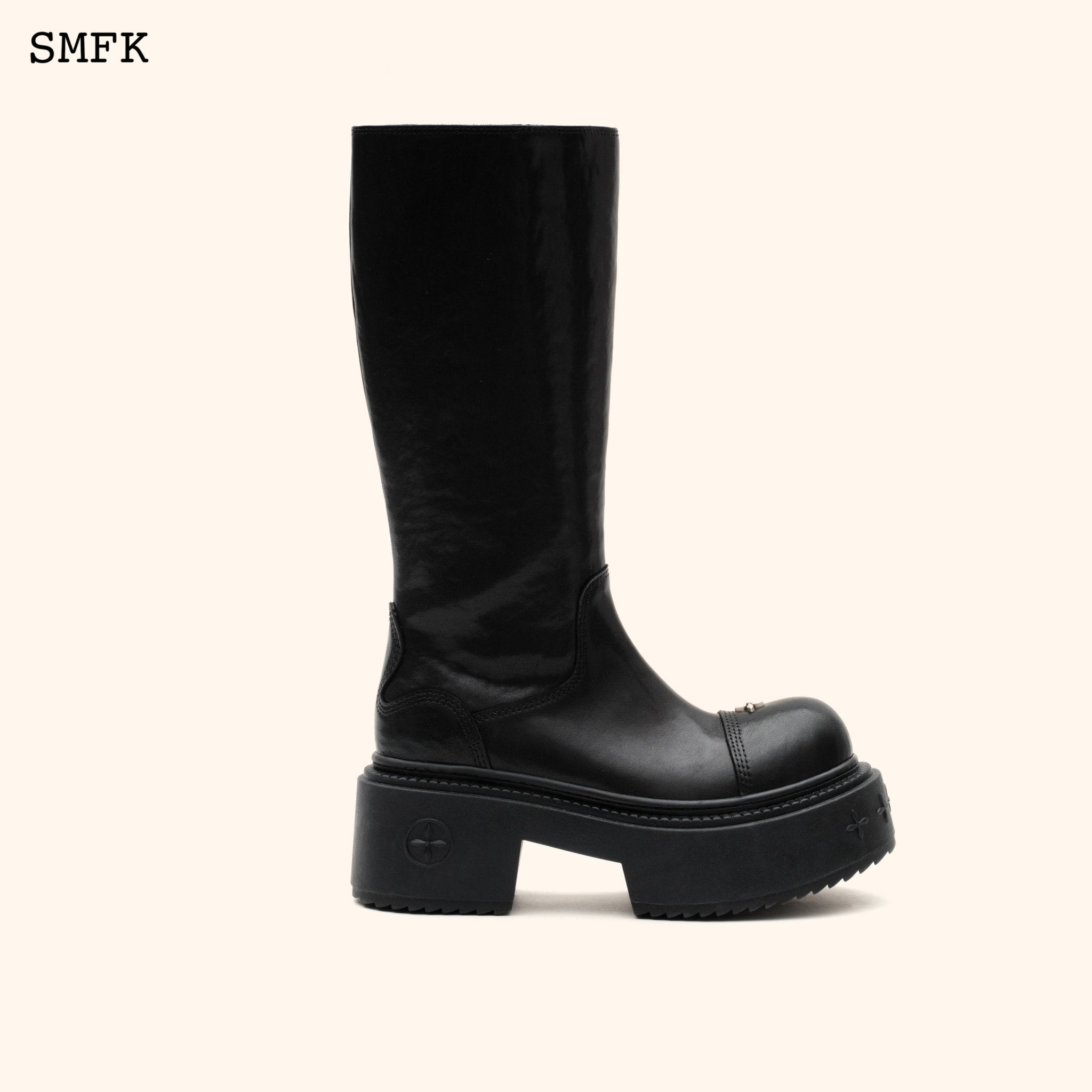 SMFK Compass Rider Medium Boots In Black | MADA IN CHINA