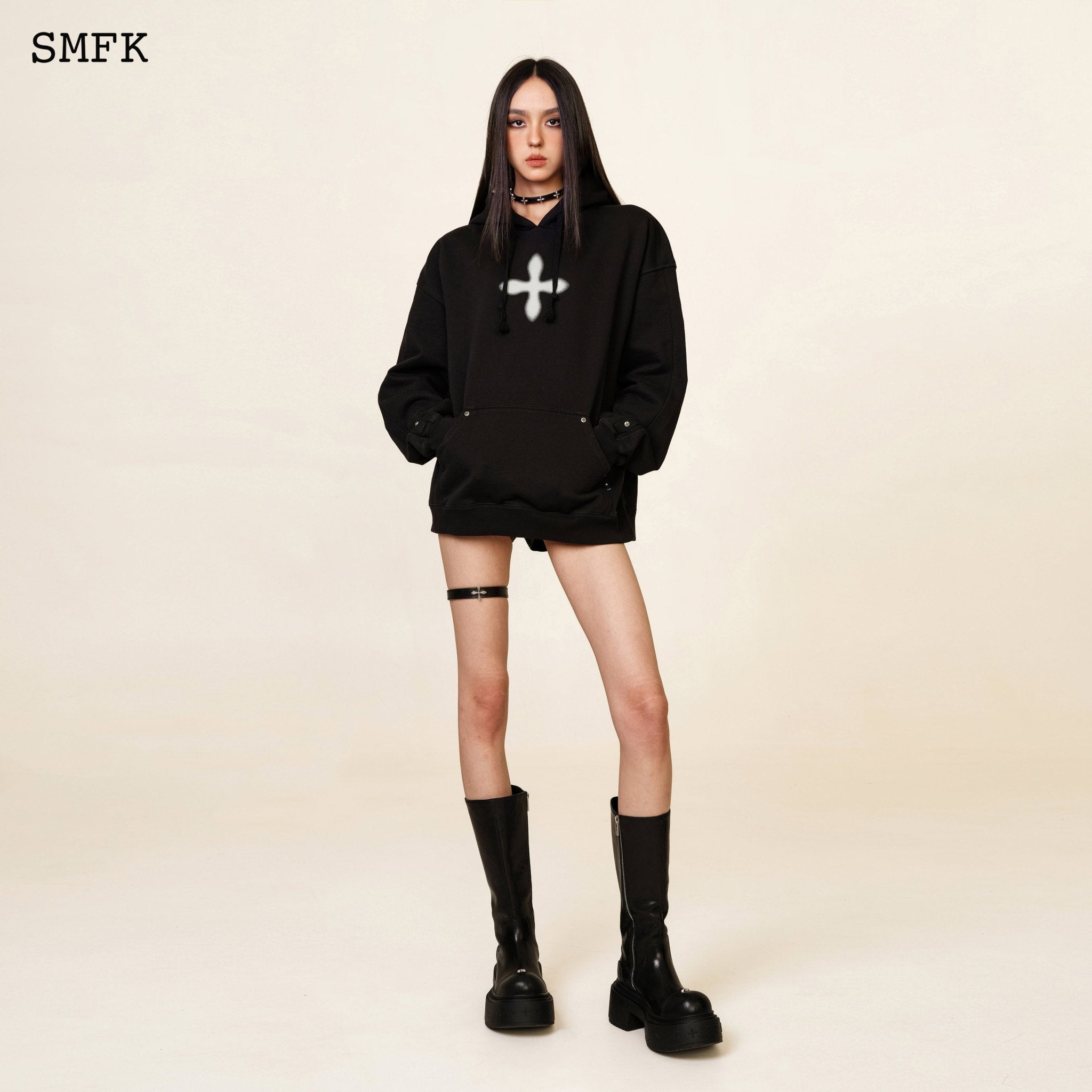 SMFK Compass Rider Medium Boots In Black | MADA IN CHINA