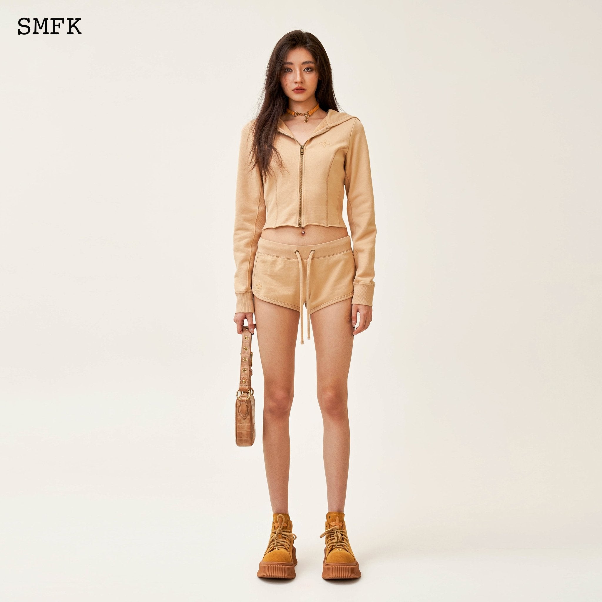 SMFK Compass Rove Stray Low-rise Running Shorts Sand | MADA IN CHINA