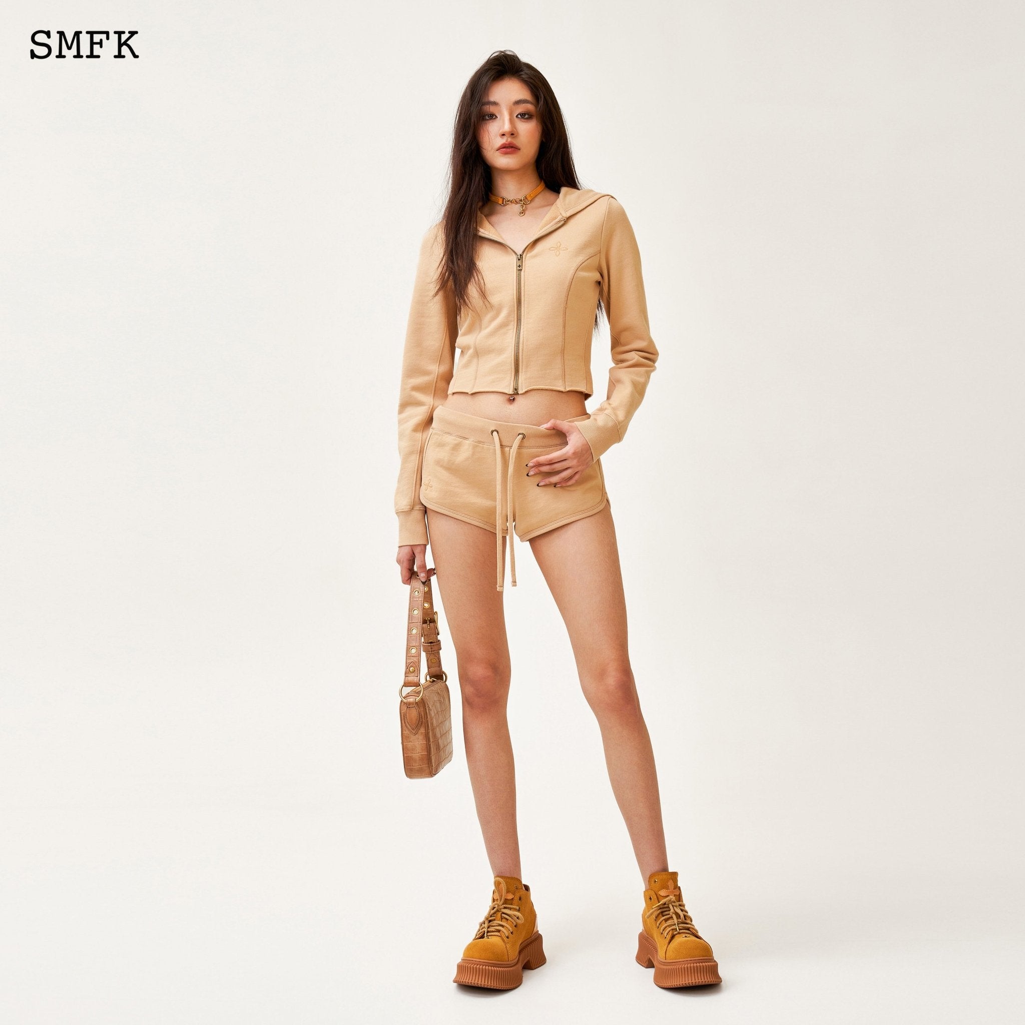 SMFK Compass Rove Stray Low-rise Running Shorts Sand | MADA IN CHINA