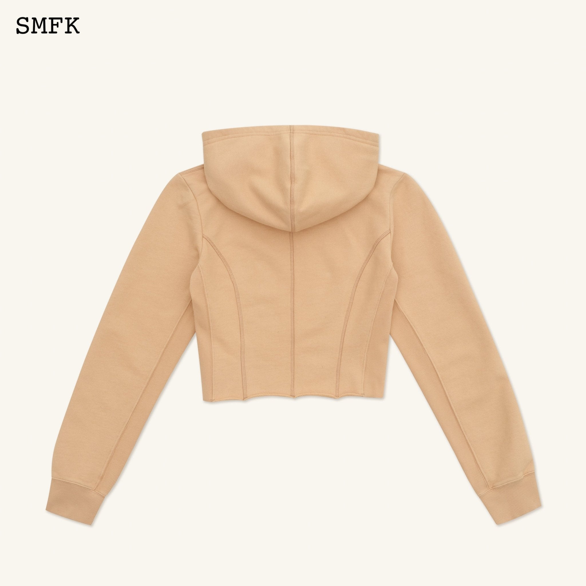 SMFK Compass Rove Stray Slim-Fit Hoodie In Sand | MADA IN CHINA