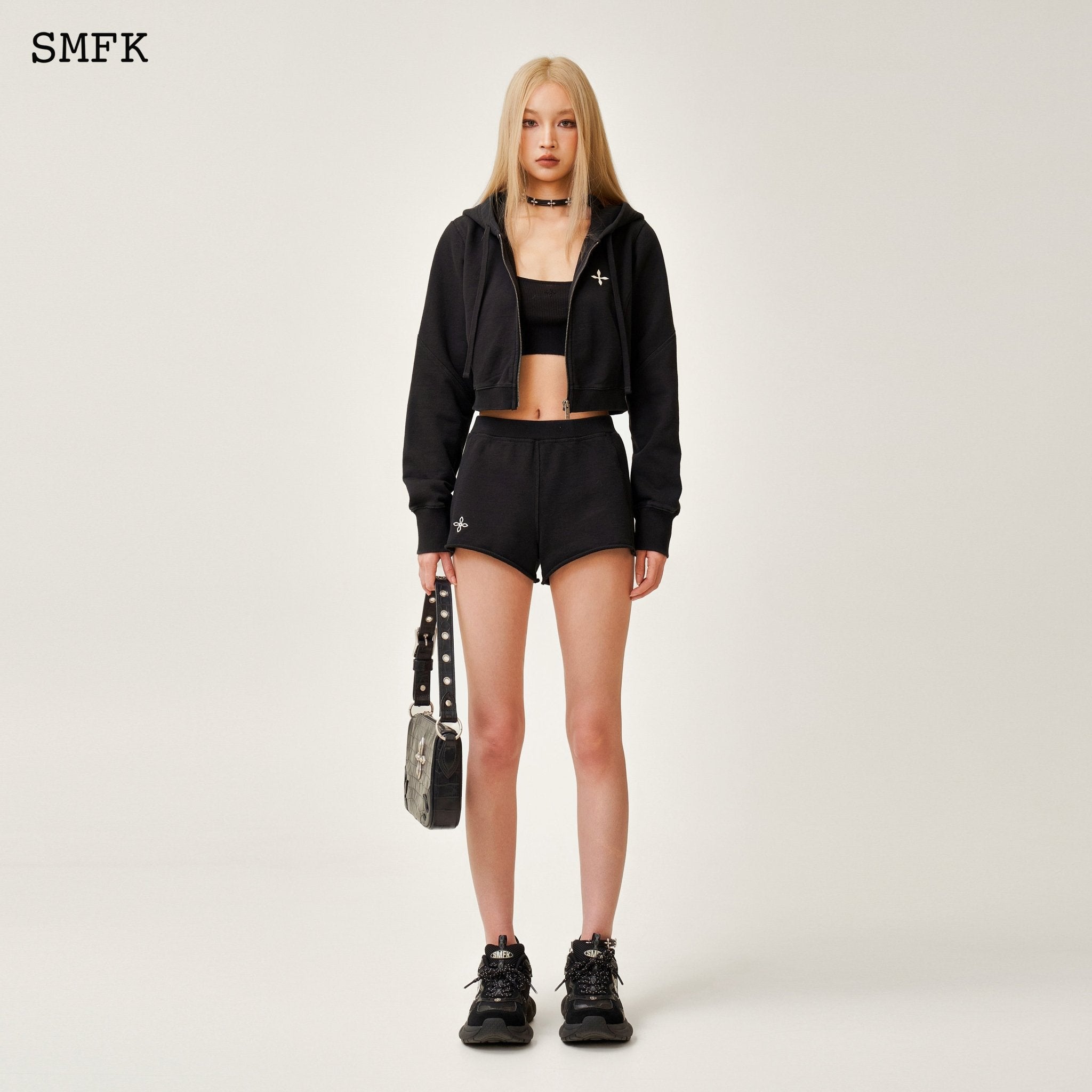 SMFK Compass Rove Stray Slim-Fit Sporty Shorts Black | MADA IN CHINA