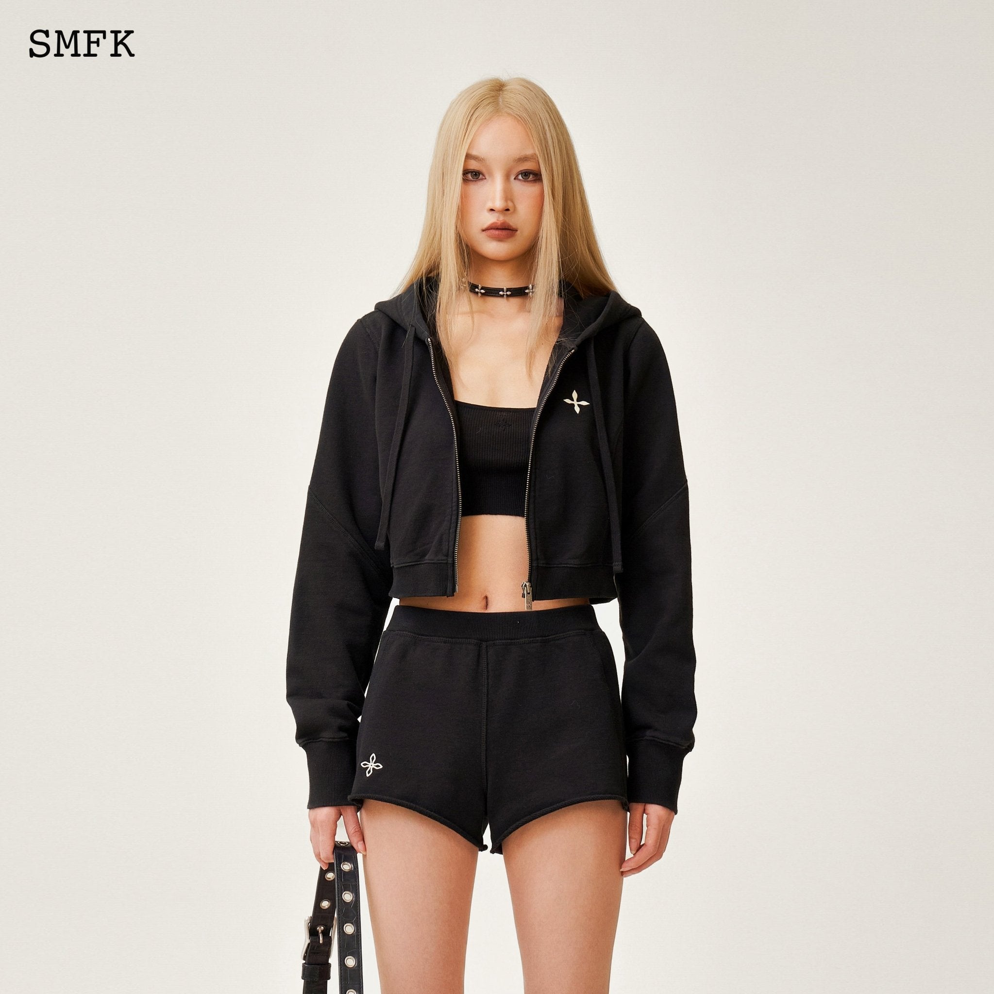 SMFK Compass Rove Stray Slim-Fit Sporty Shorts Black | MADA IN CHINA