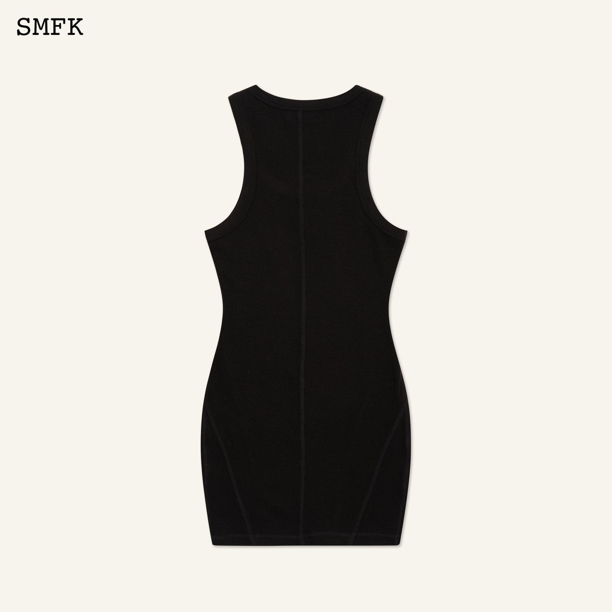 SMFK Compass Rove Stray Vest Dress 黒 Compass Rove 黑色流浪背心连衣裙| MADAX