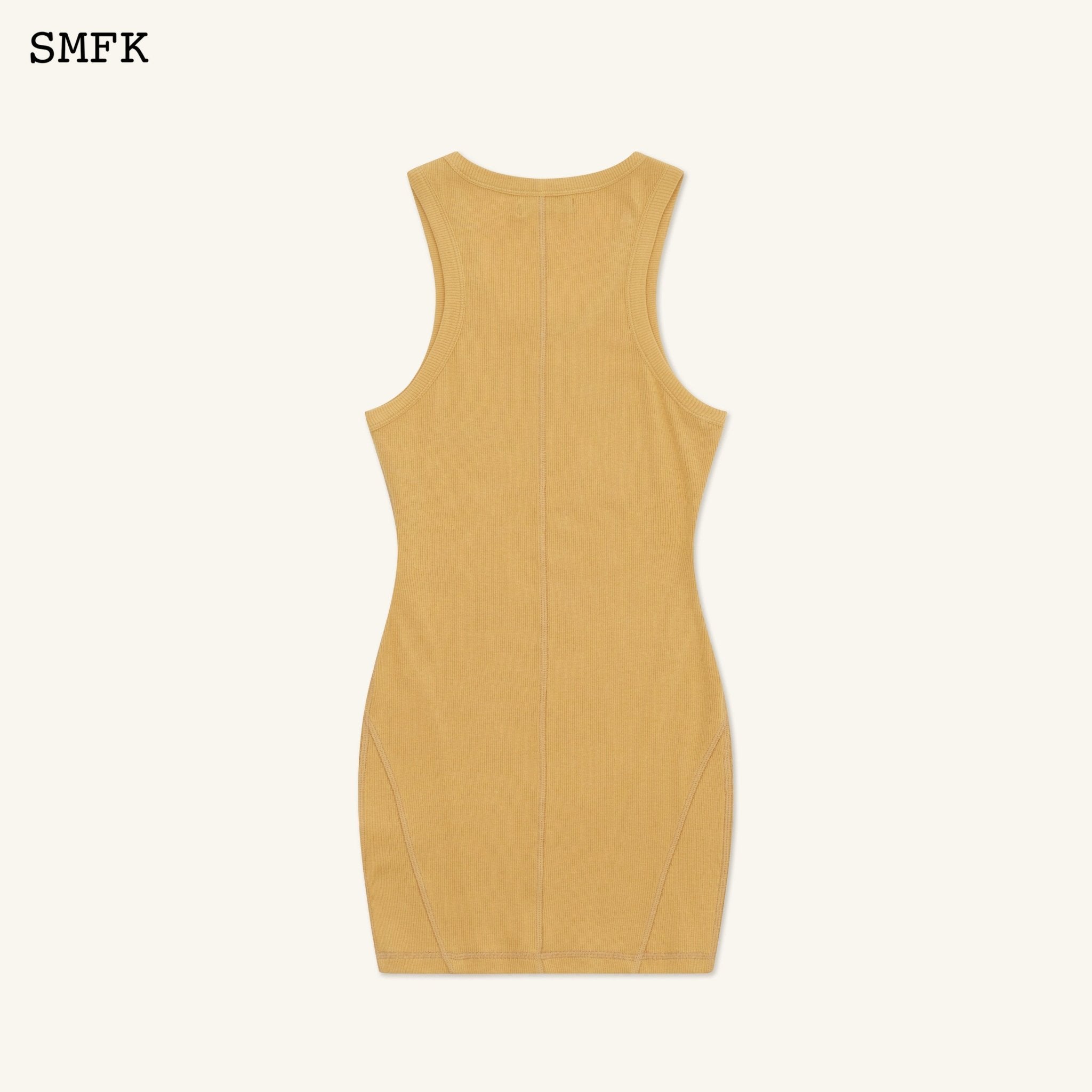 SMFK Compass Rove Stray Vest Dress In Ginger | MADA IN CHINA