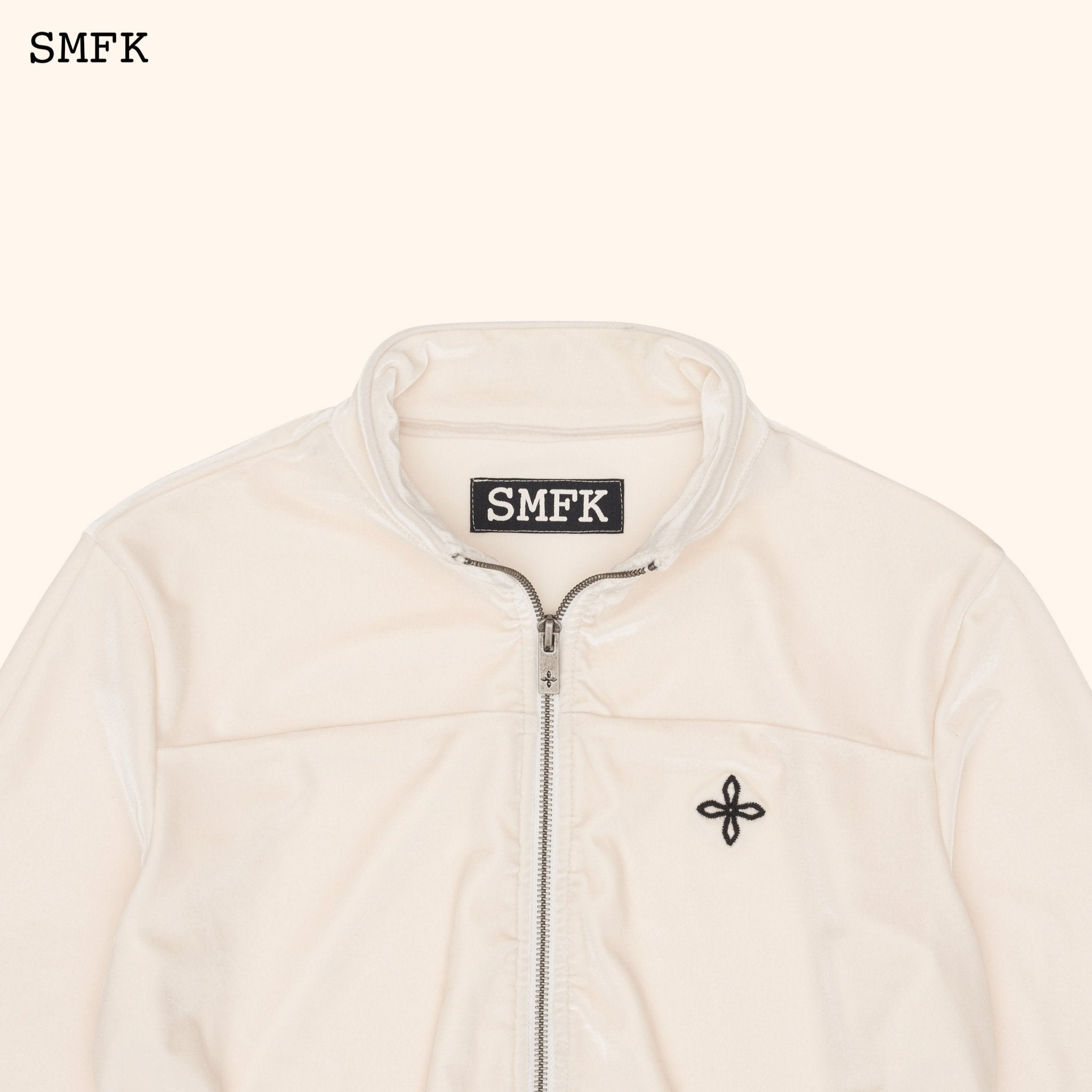 SMFK Compass Rove Training Jacket White Velvet | MADA IN CHINA