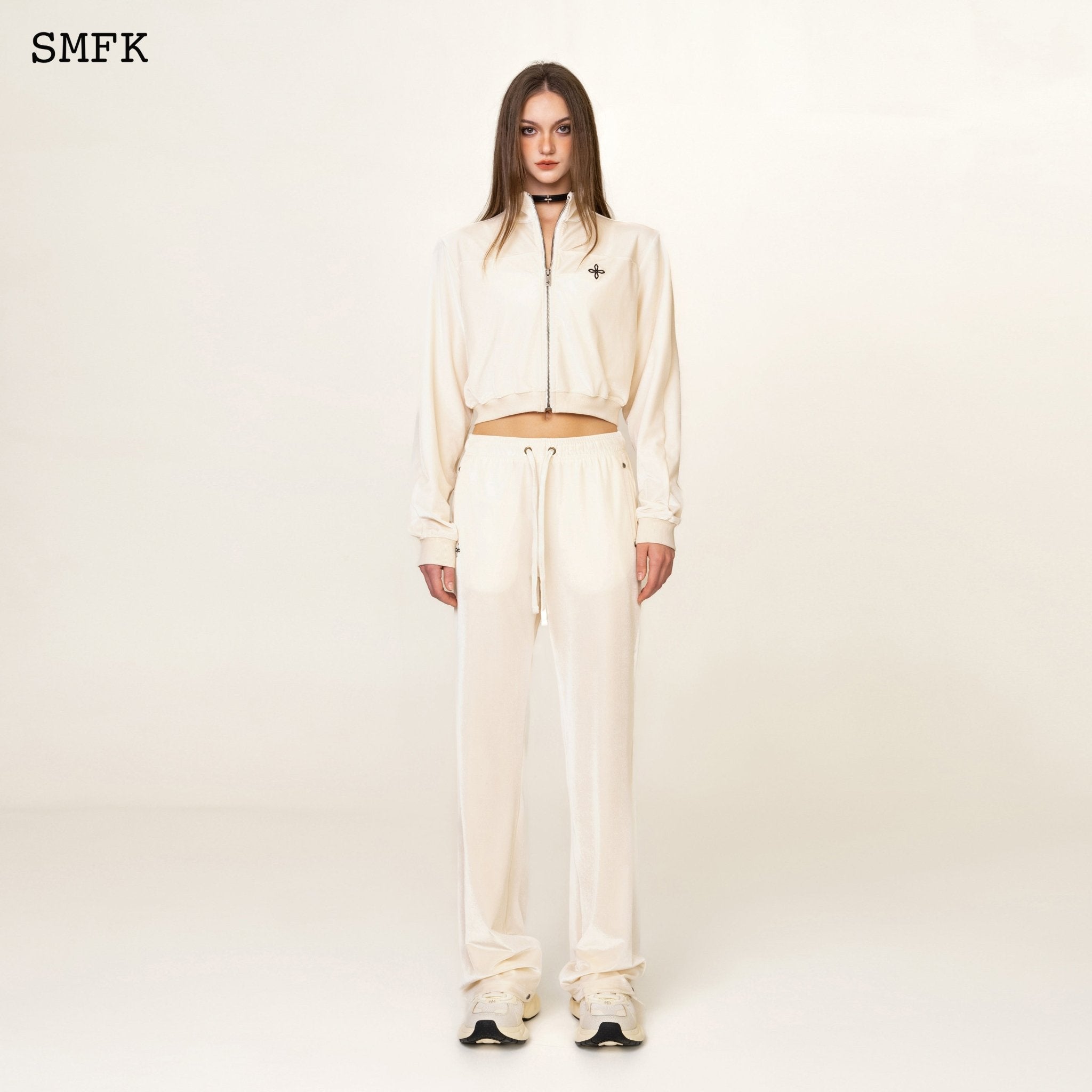 SMFK Compass Rove Training Jacket White Velvet | MADA IN CHINA