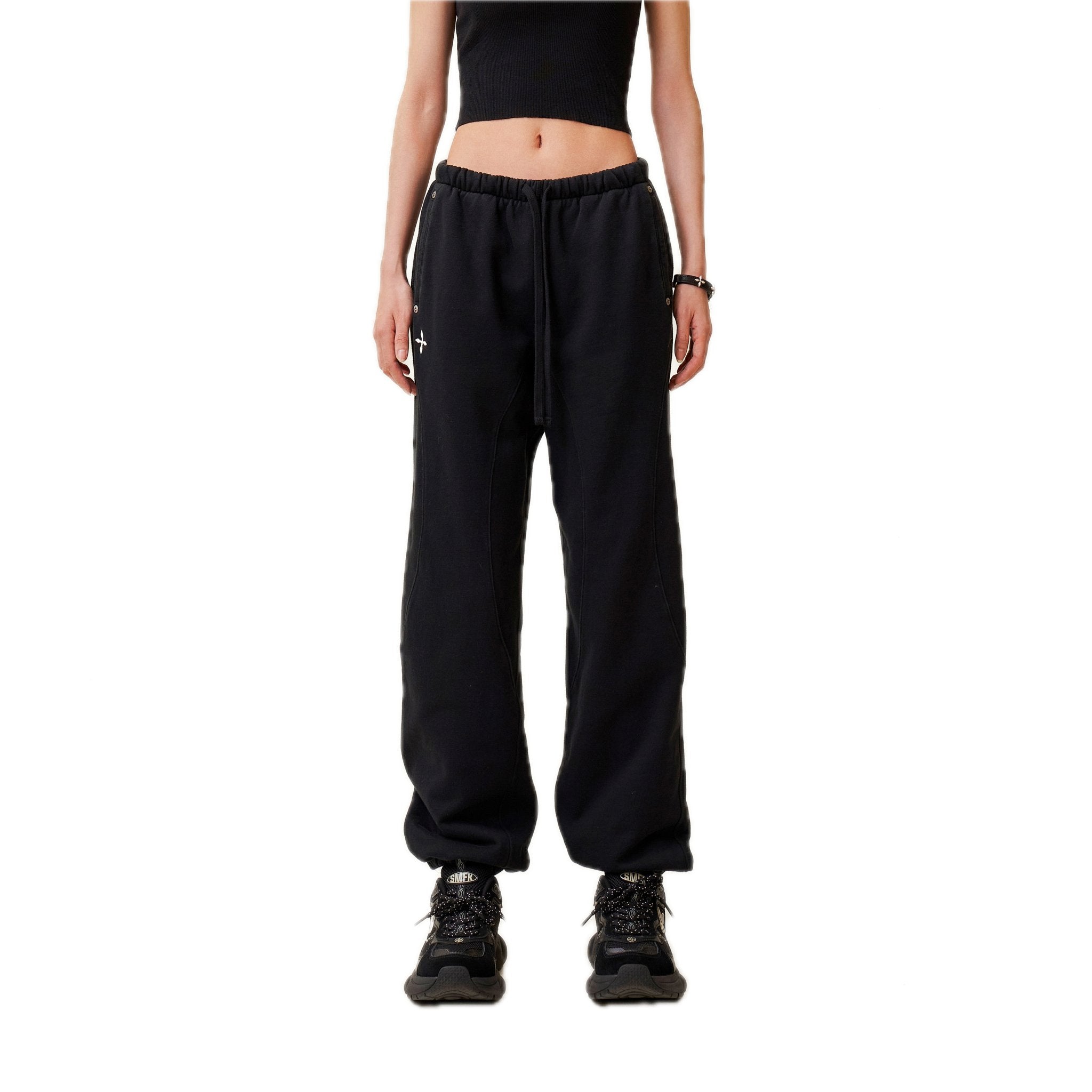 SMFK Compass Rush Jogging Sweatpants In Black | MADA IN CHINA