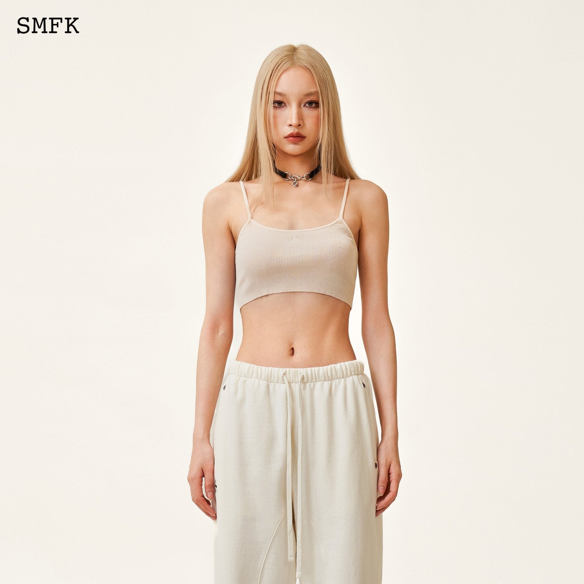 SMFK Compass Rush Jogging Sweatpants In White | MADA IN CHINA