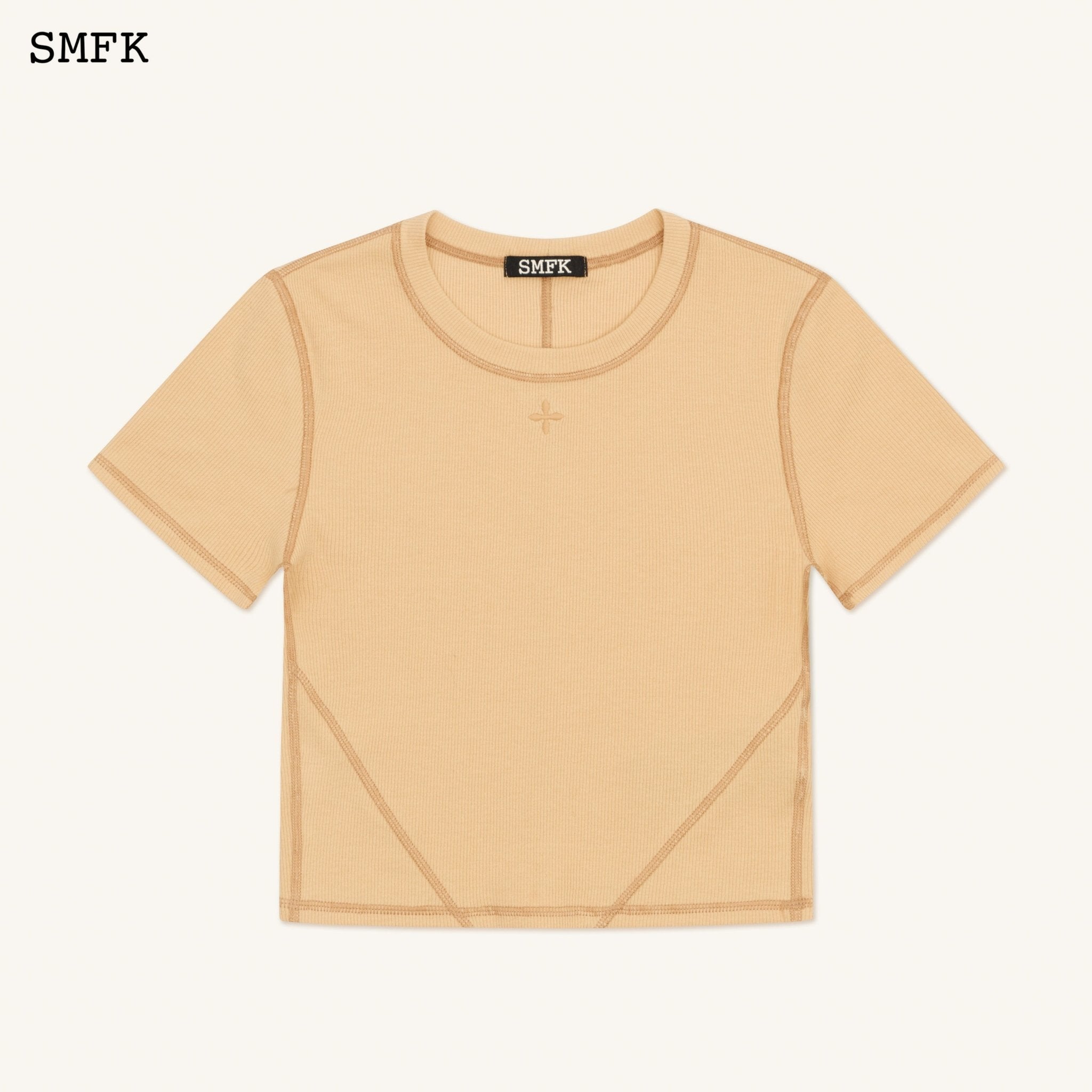 SMFK Compass Rush Slim-Fit Tee In Sand | MADA IN CHINA