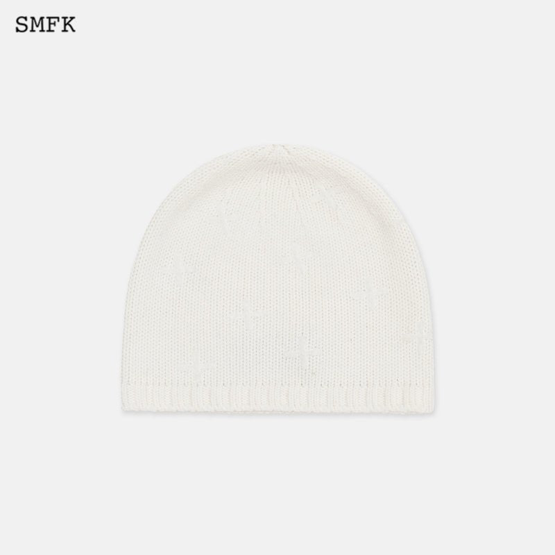 SMFK Compass Sheep Woolen Hat White | MADA IN CHINA