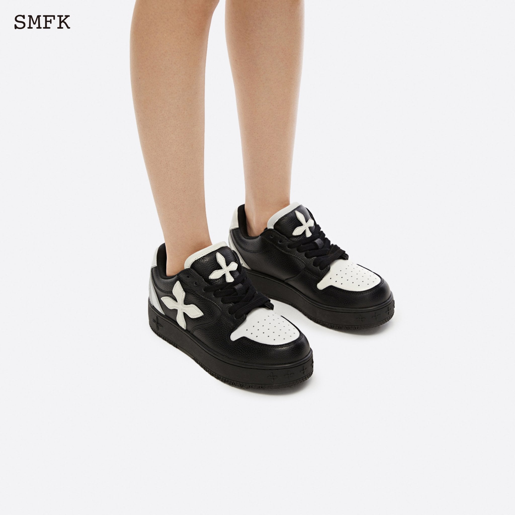 SMFK Compass Skater Black Lychee Skate Shoes | MADA IN CHINA