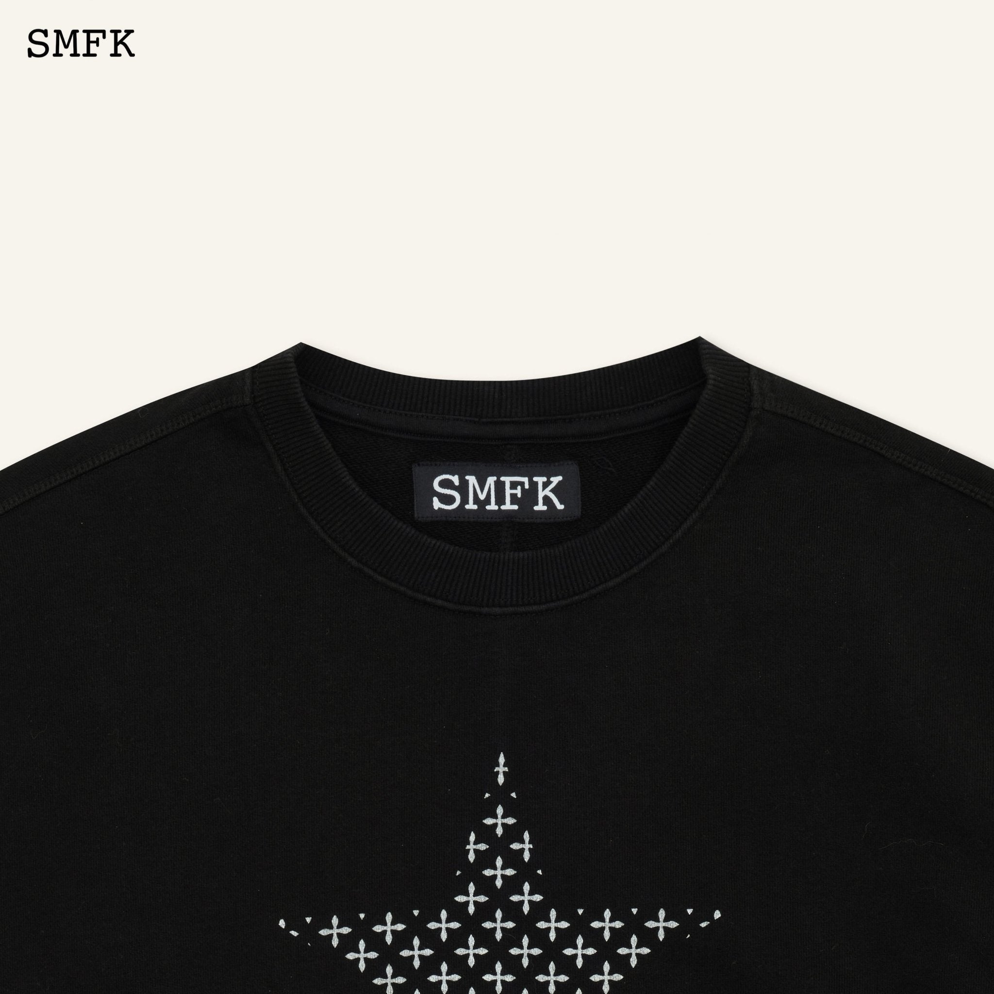 SMFK Compass Star Garden Classic Sports Black Sweatshirt | MADA IN CHINA