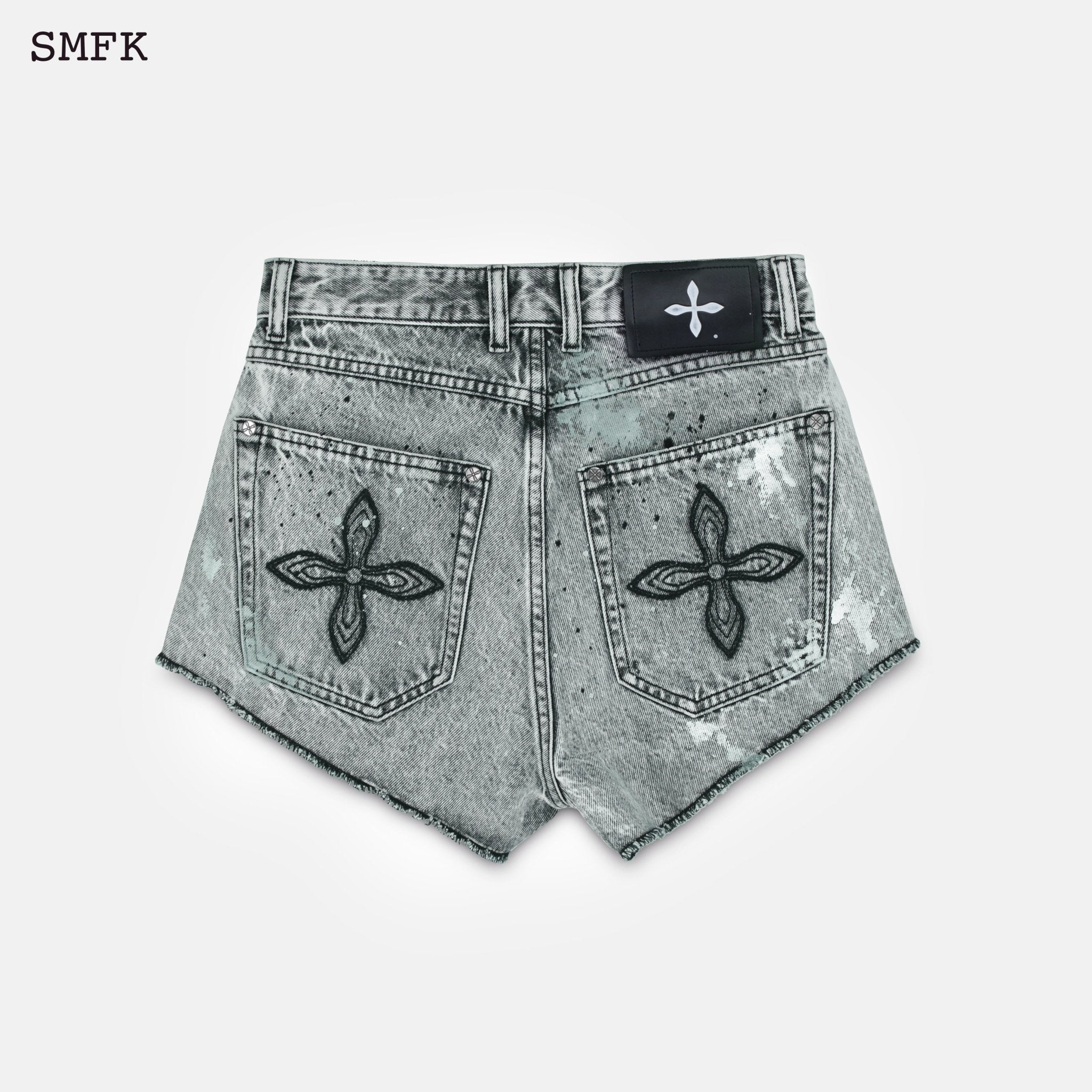 SMFK Compass Straight Leg Shorts Gray | MADA IN CHINA