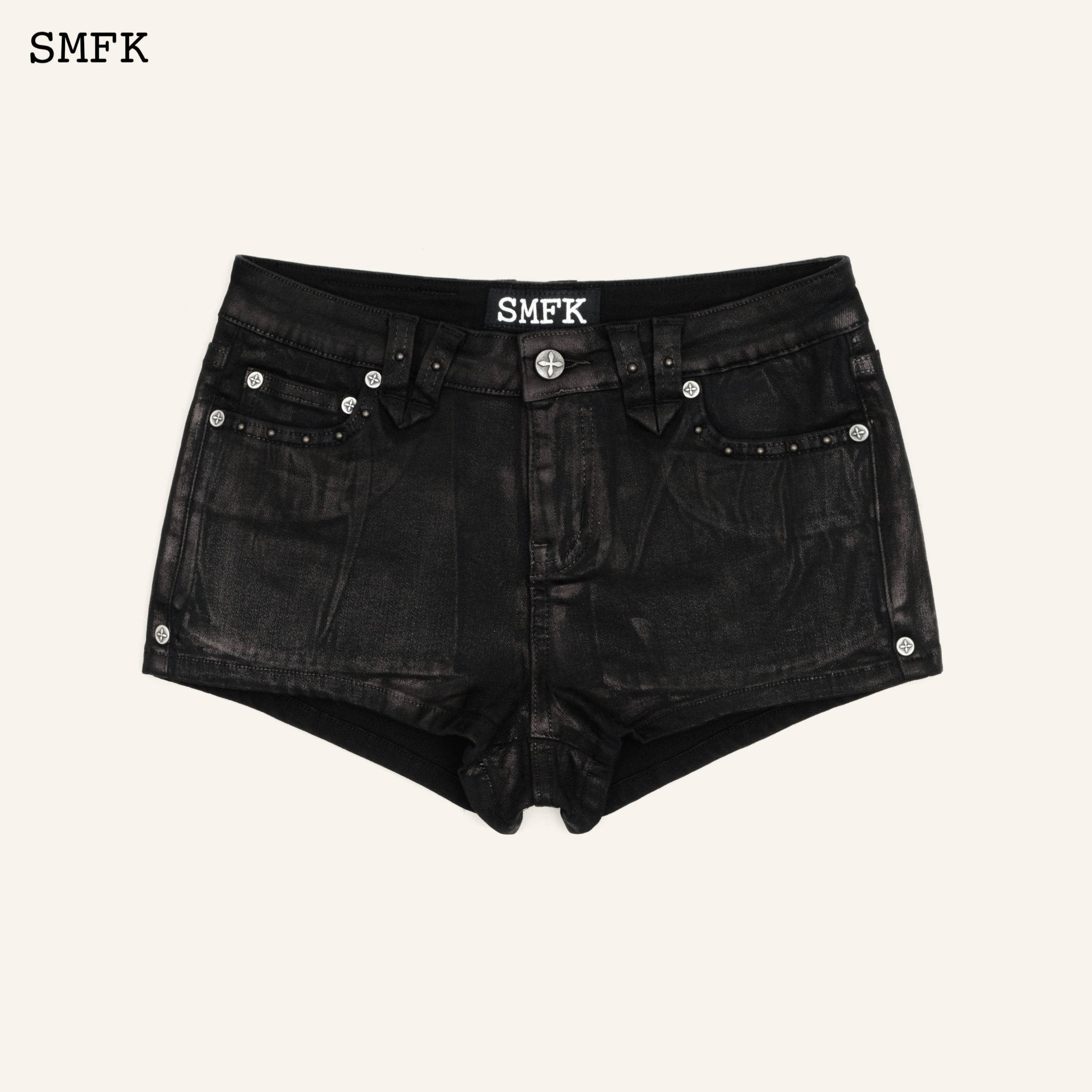 SMFK Compass Tarpan Lightning Black Short Jeans | MADA IN CHINA