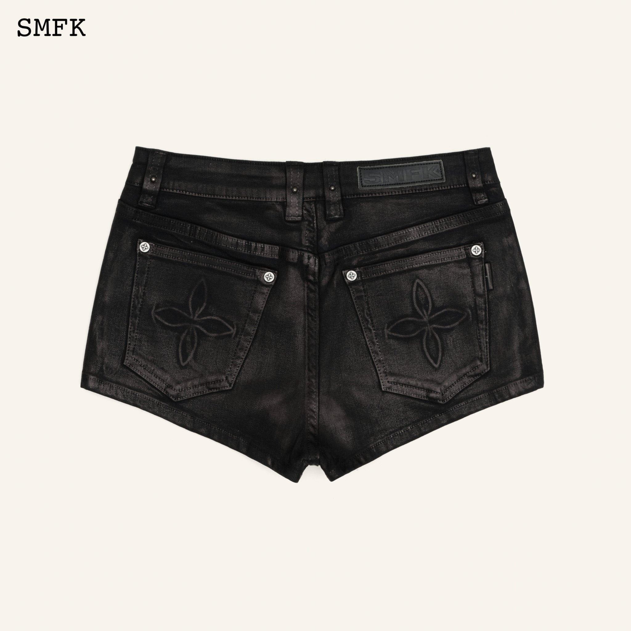 SMFK Compass Tarpan Lightning Black Short Jeans | MADA IN CHINA