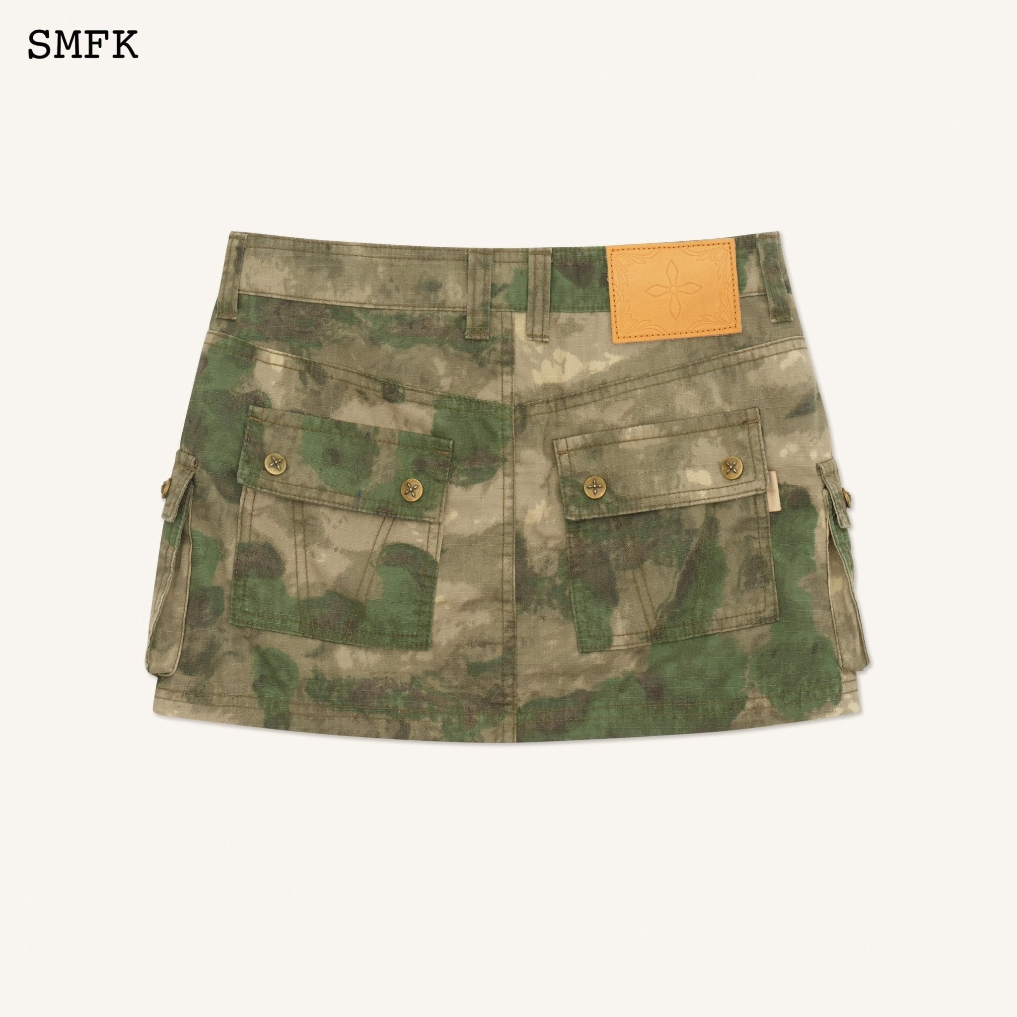 SMFK Compass Viper Green Camouflage Workwear Mini Skirt | MADA IN CHINA