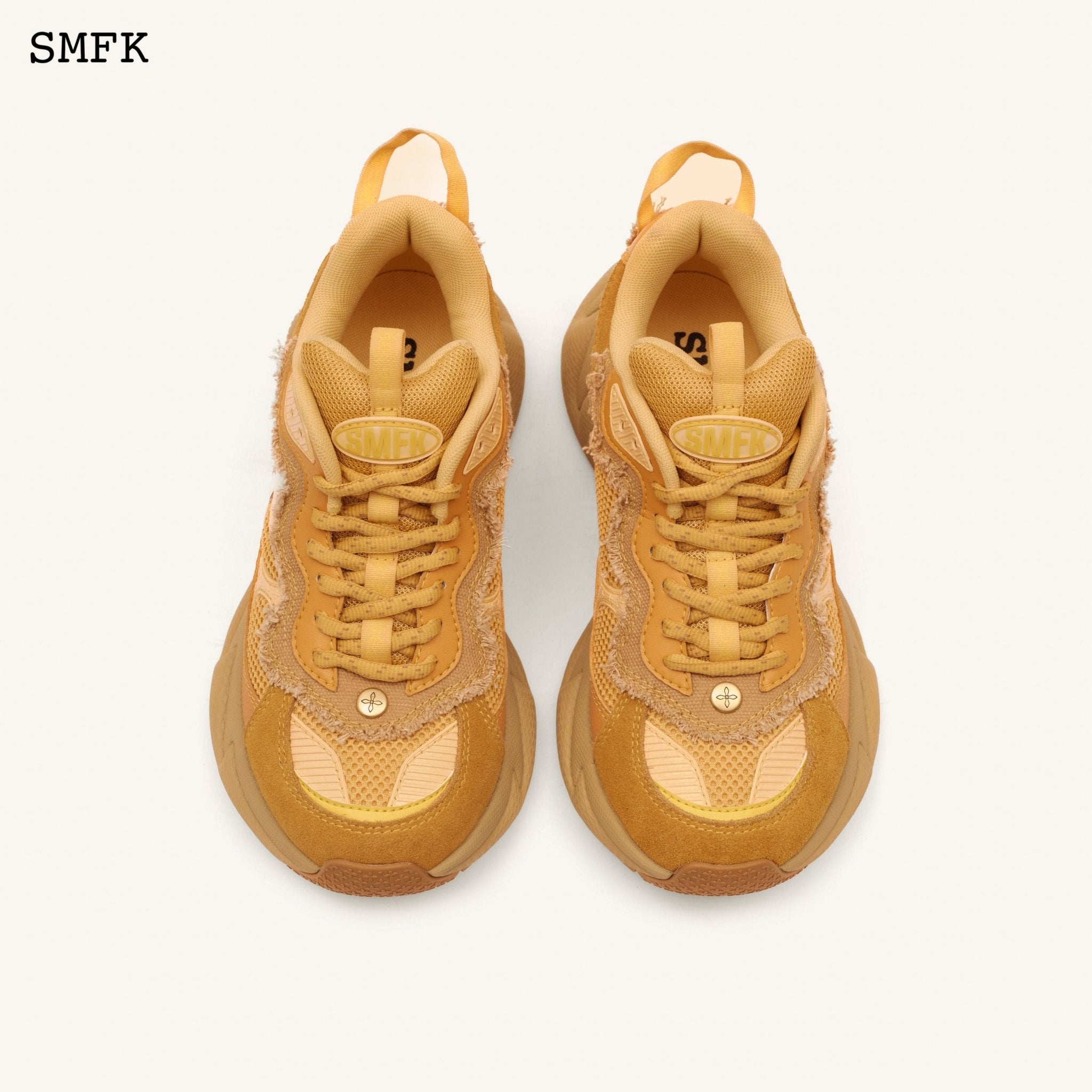 SMFK Compass Wave Retro Jogging Shoes In Brown | MADA IN CHINA