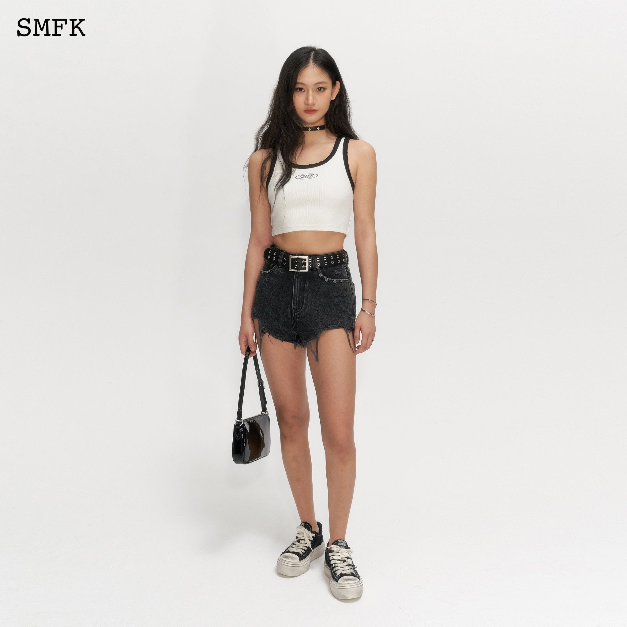 SMFK Compass White And Black Sport Vest | MADA IN CHINA