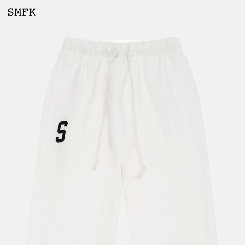 SMFK Compass White Jogging Pants | MADA IN CHINA