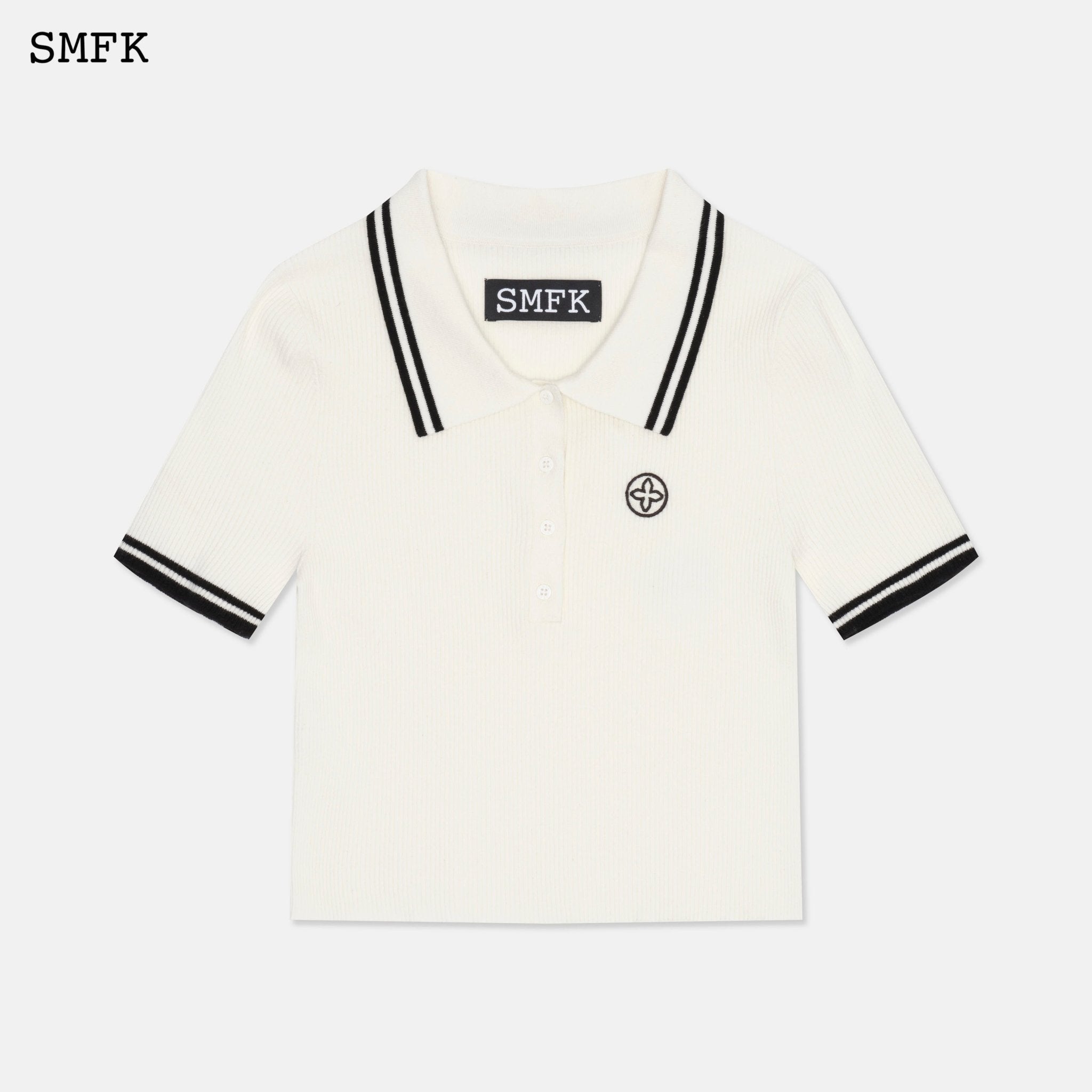 SMFK Compass White Polo | MADA IN CHINA