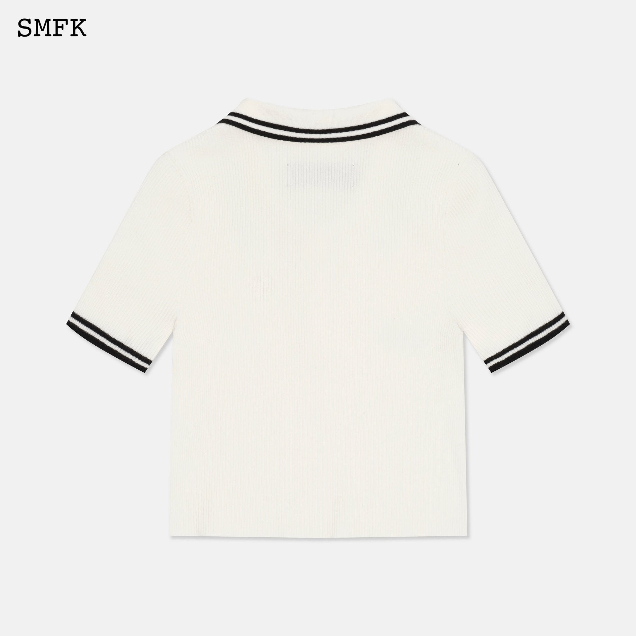 SMFK Compass White Polo | MADA IN CHINA