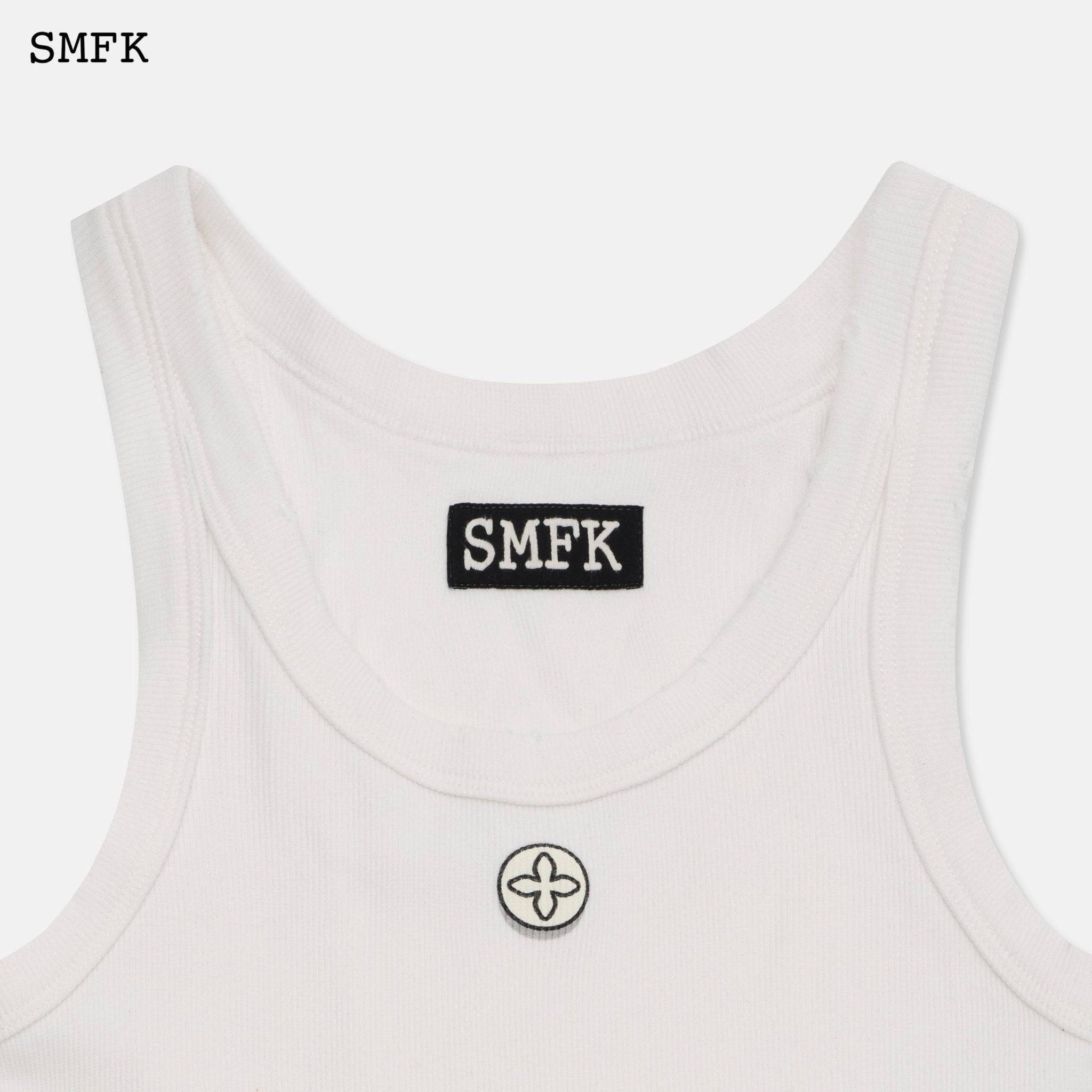 SMFK Compass White Sport Vest | MADA IN CHINA