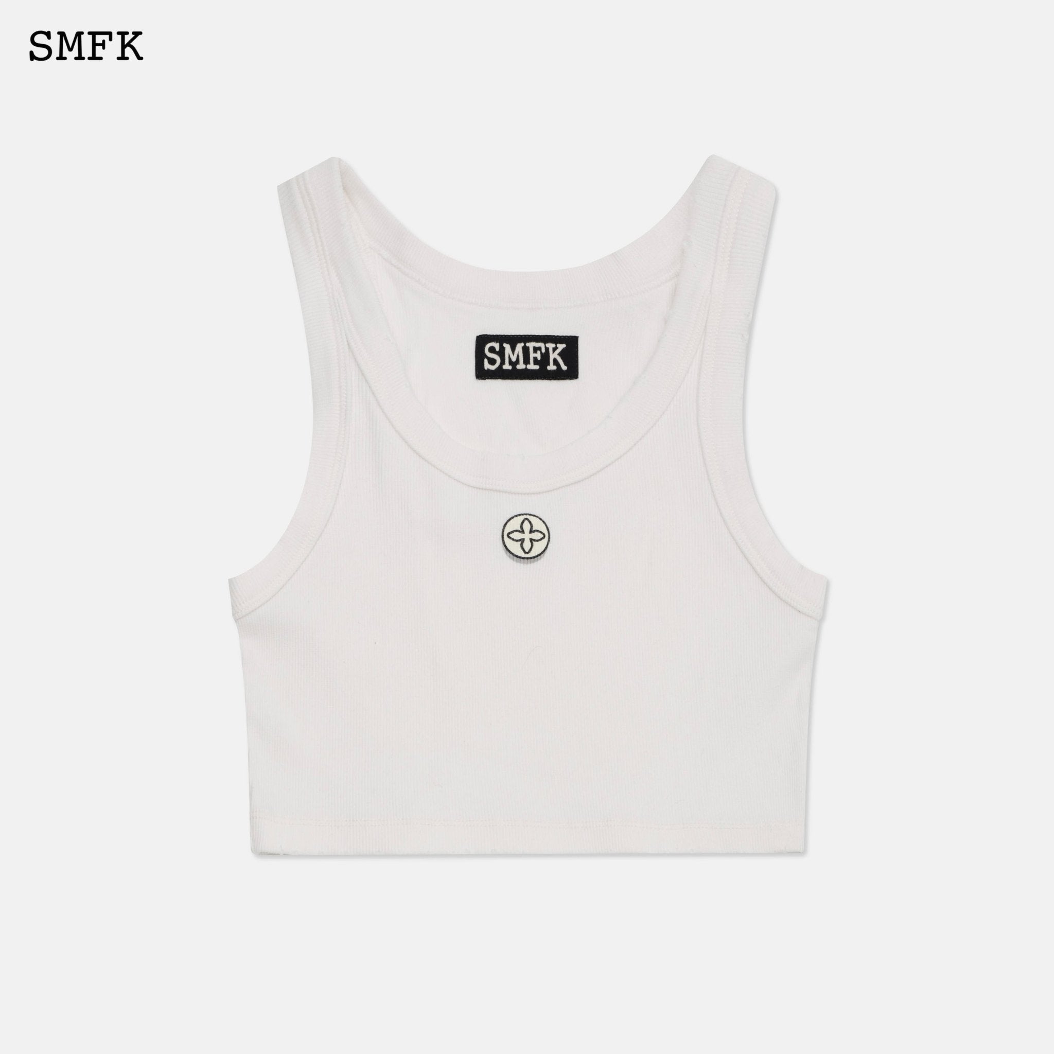 SMFK Compass White Sport Vest | MADA IN CHINA