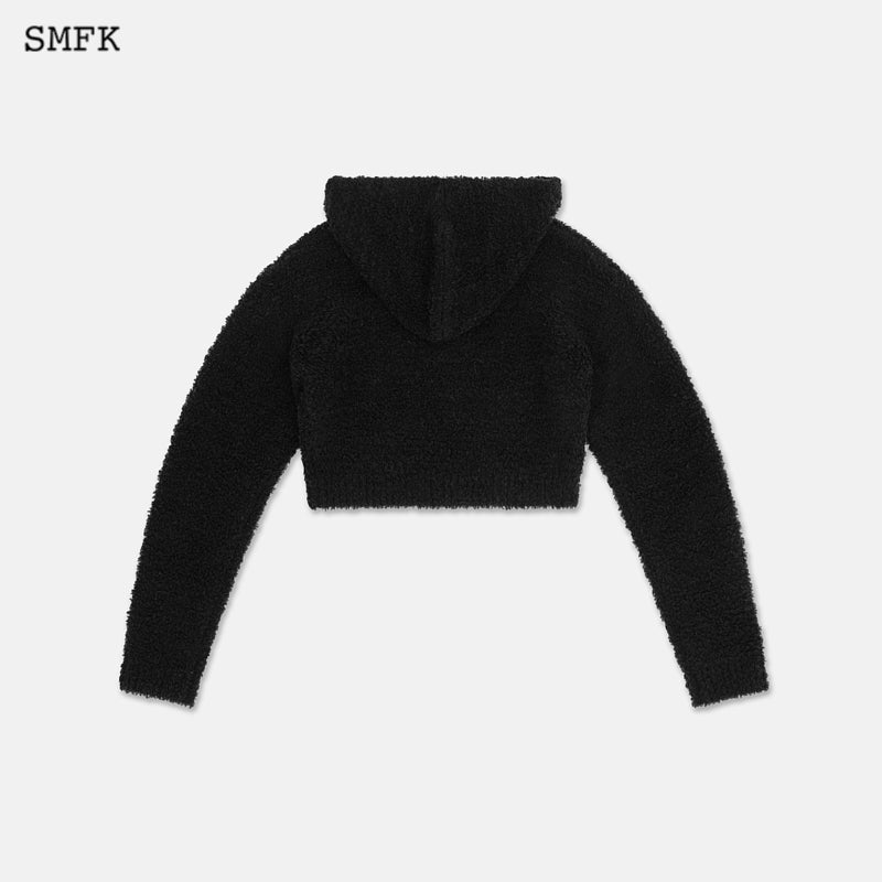 SMFK Compass Wool Knit Short Hoodie | MADA IN CHINA