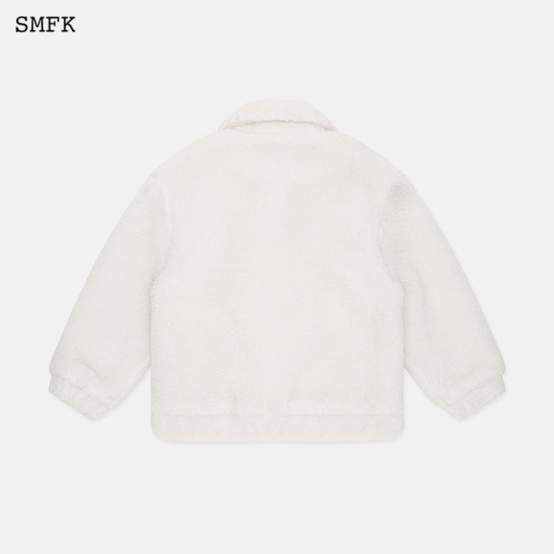 SMFK Compass Wool Work Jacket White | MADA IN CHINA