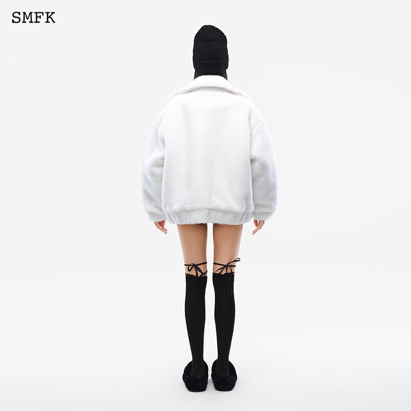 SMFK Compass Wool Work Jacket White | MADA IN CHINA