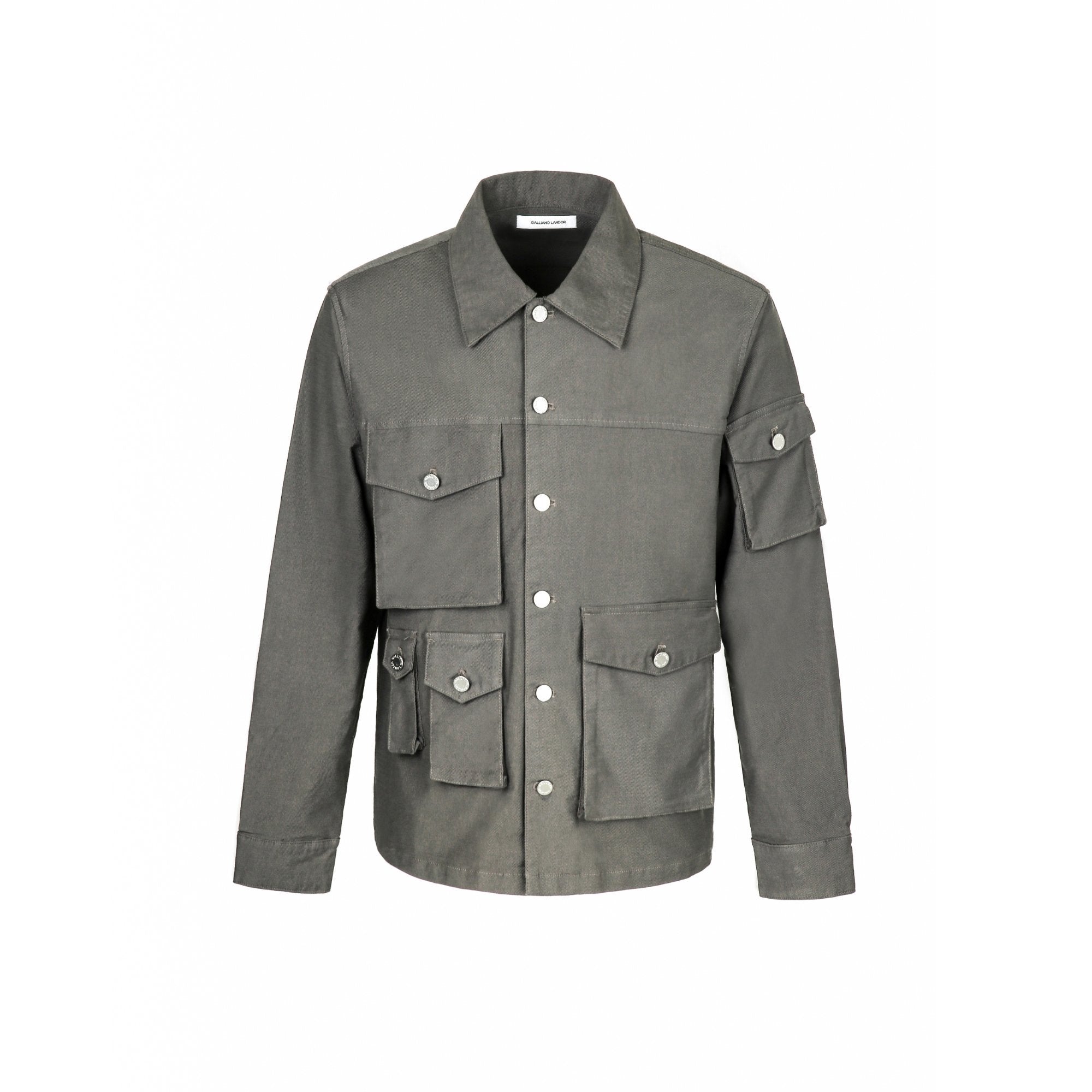 GALLIANO LANDOR Cotton-Blend Twill Cargo Shirt | MADA IN CHINA