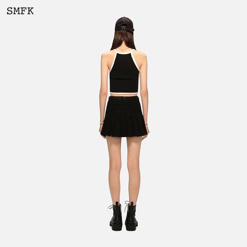 SMFK Cross Retro Vacation Vest Black | MADA IN CHINA