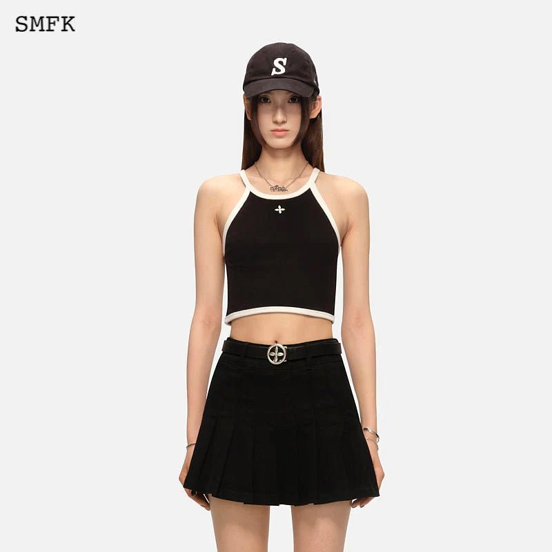 SMFK Cross Retro Vacation Vest Black | MADA IN CHINA