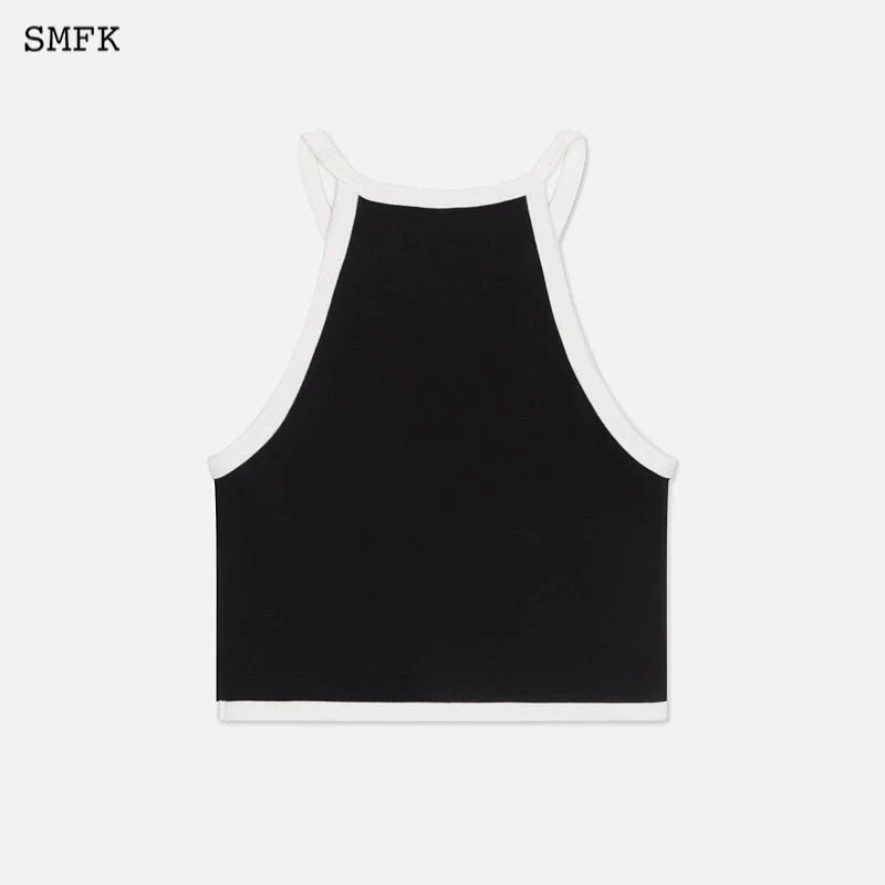 SMFK Cross Retro Vacation Vest Black | MADA IN CHINA