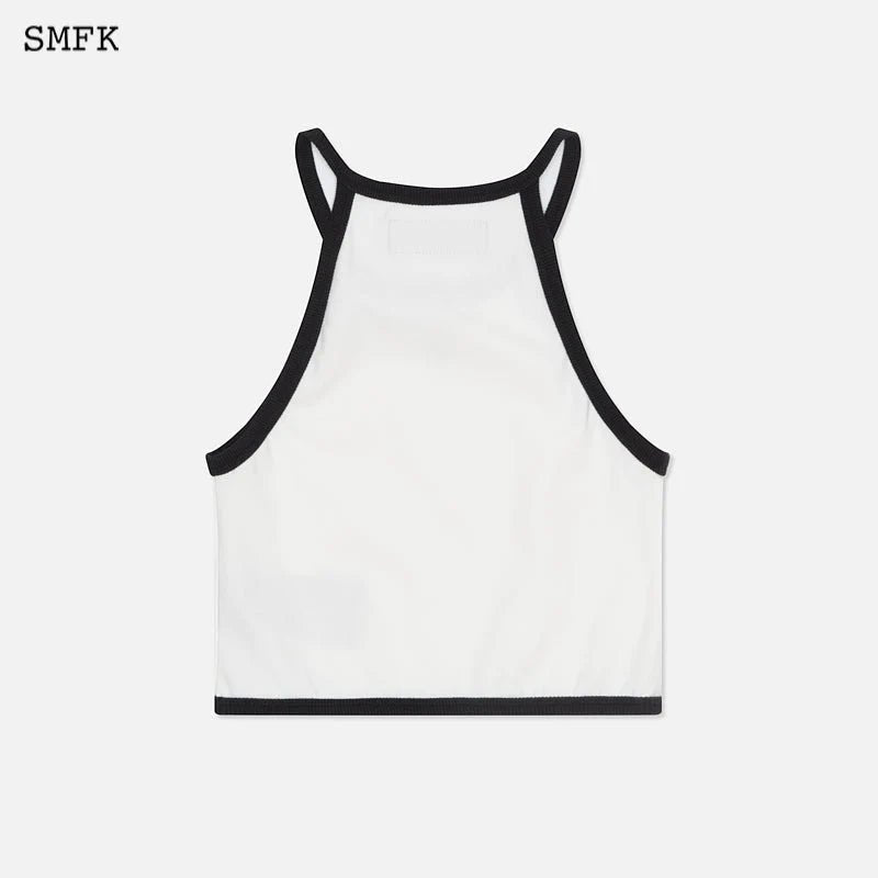 SMFK Cross Retro Vacation Vest White | MADA IN CHINA