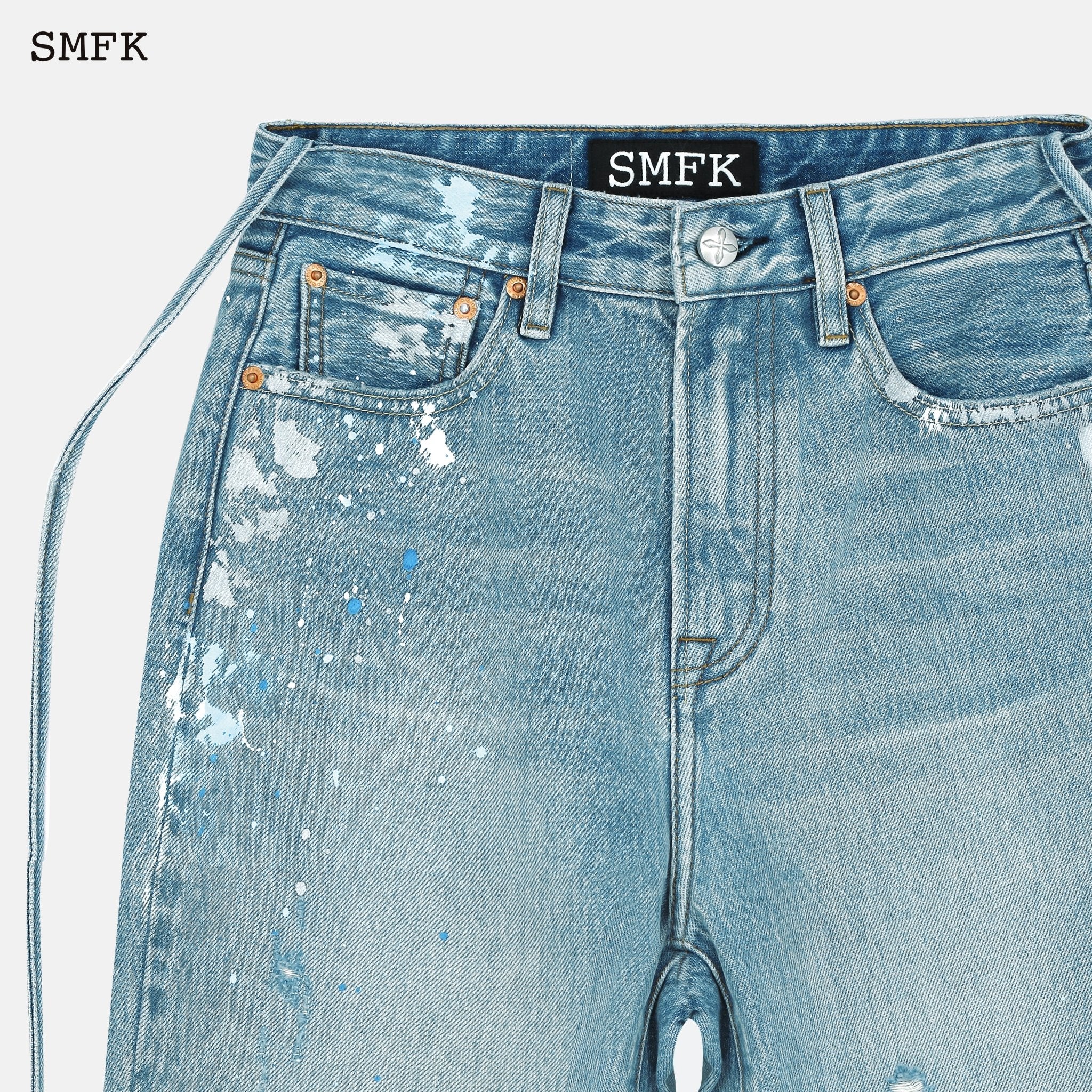 SMFK Dancer Straight Leg Jeans Blue | MADA IN CHINA