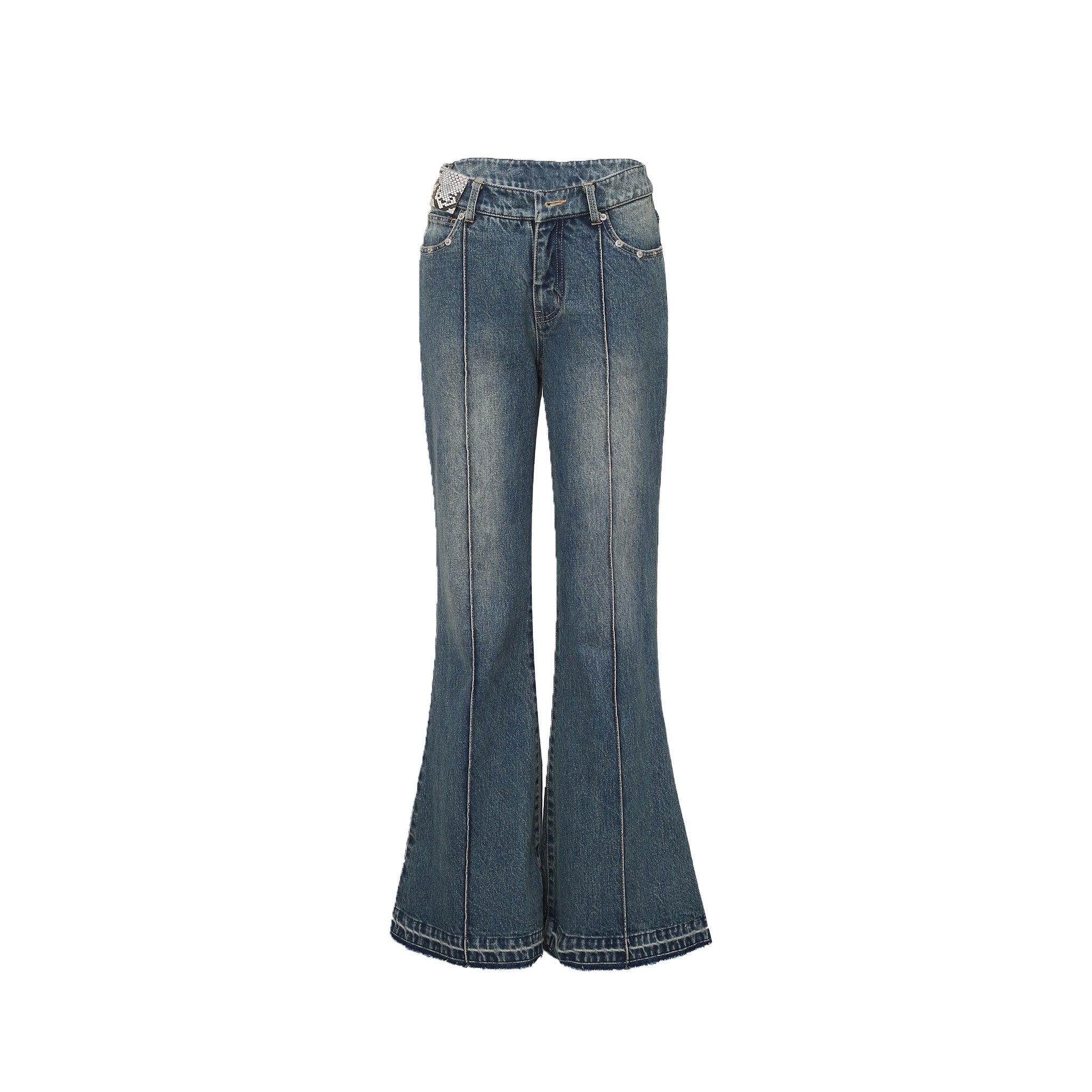 ANN ANDELMAN Dark Flares Jeans | MADA IN CHINA