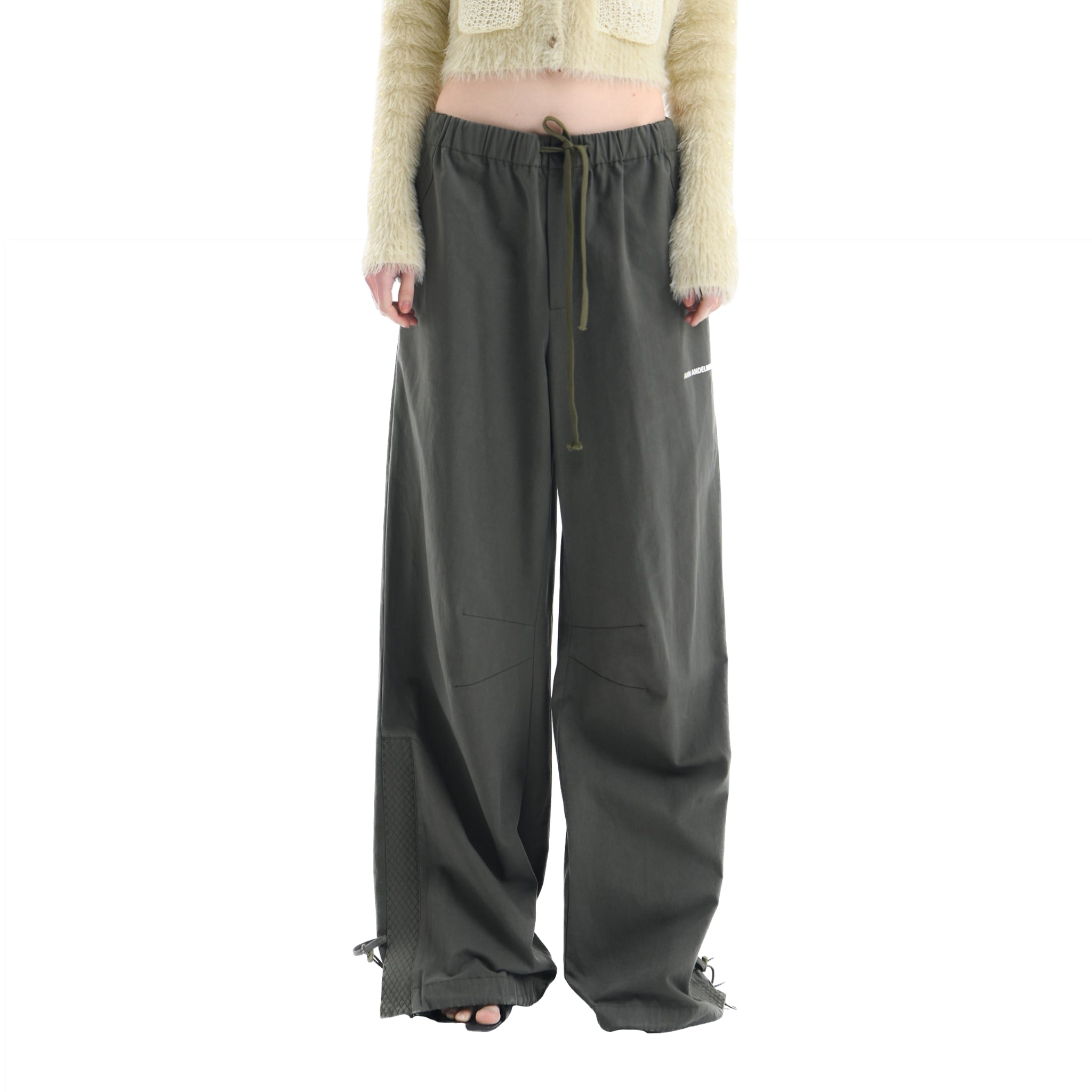 ANN ANDELMAN Dark Green Paratrooper Pants | MADA IN CHINA