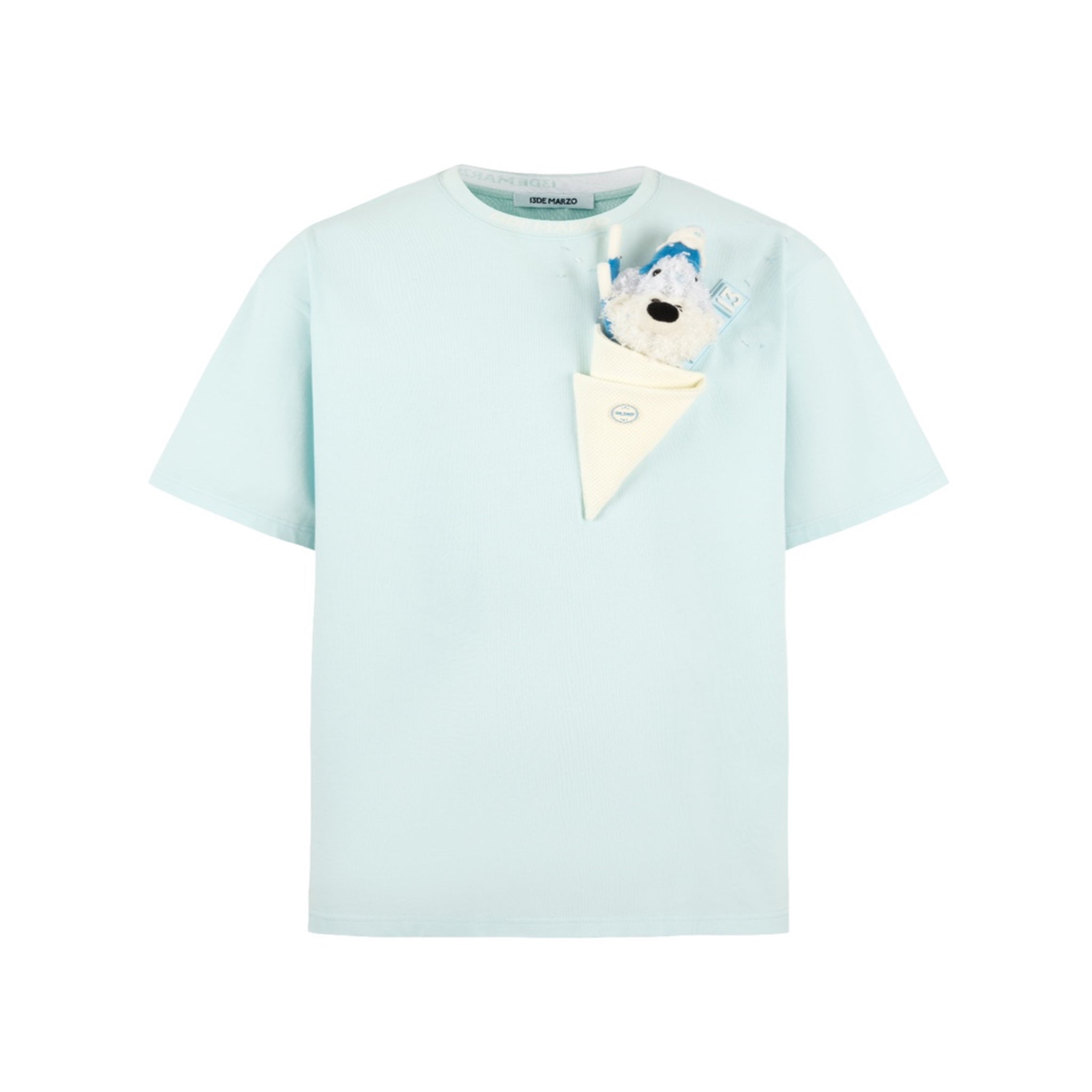 13DE MARZO Doozoo Ice-cream T-shirt Wan Blue | MADA IN CHINA