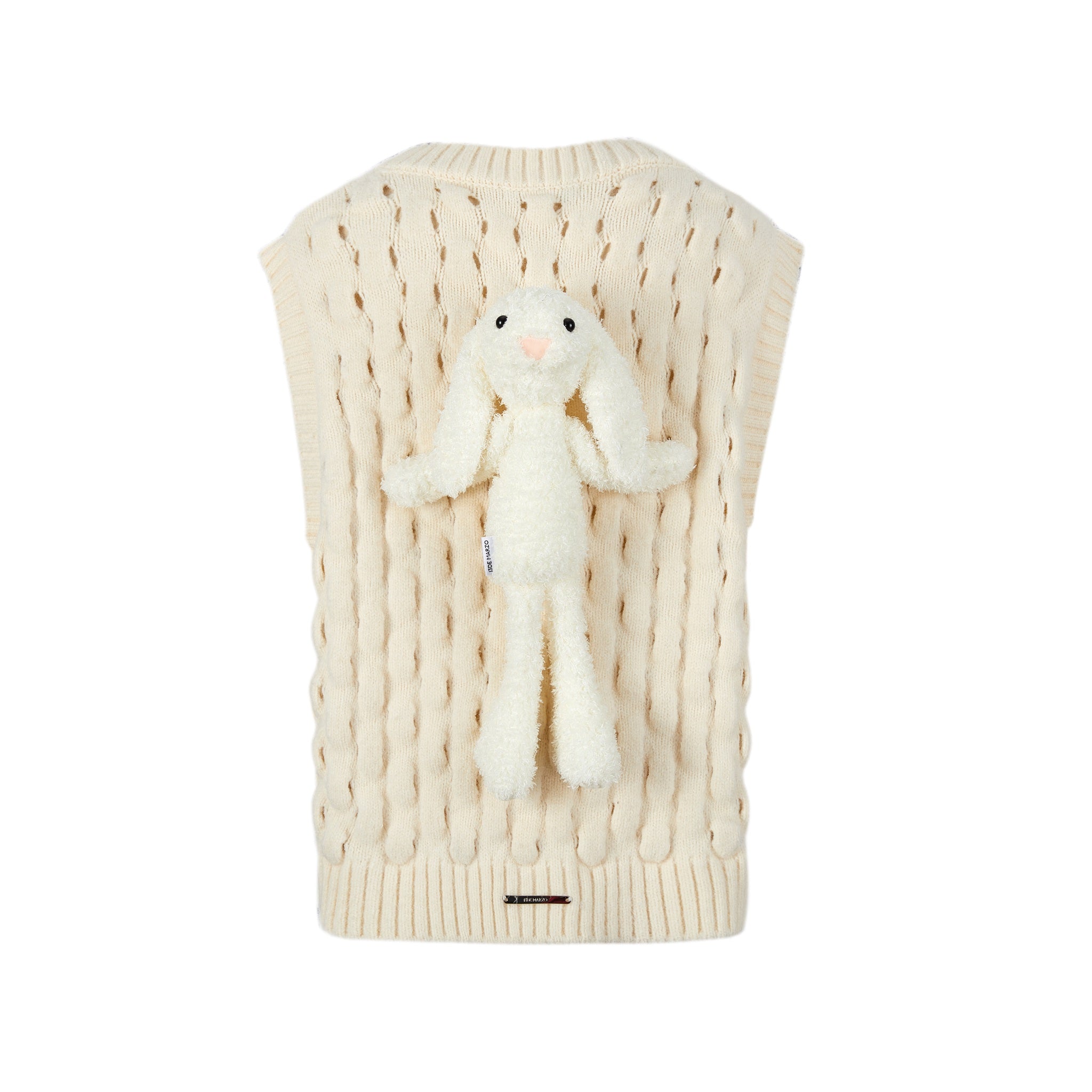 13 DE MARZO Doozoo Knit Vest Peach Whip | MADA IN CHINA