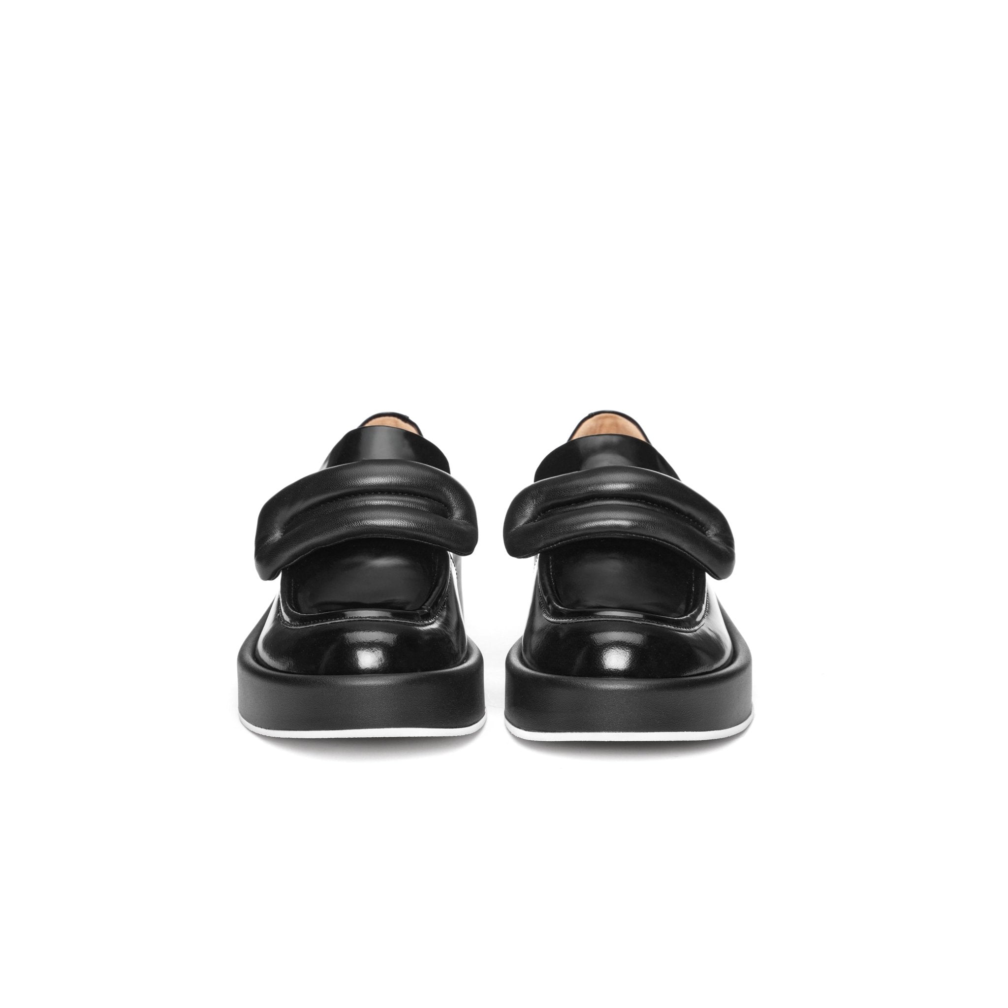 LOST IN ECHO Down Padded Uppers Non-Edged Loafers Black | MADA IN CHINA