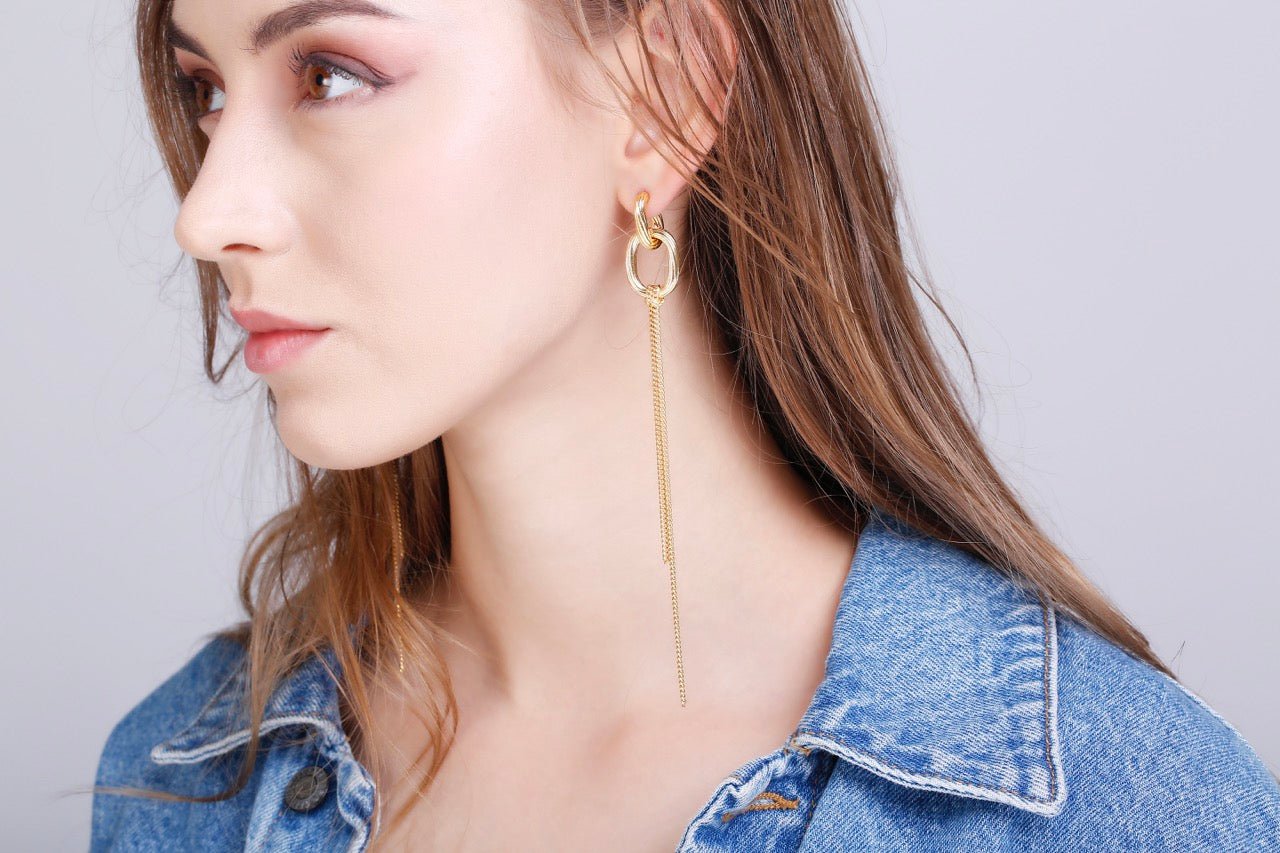 ABYB Drop The Beat Earring Gold | MADA IN CHINA